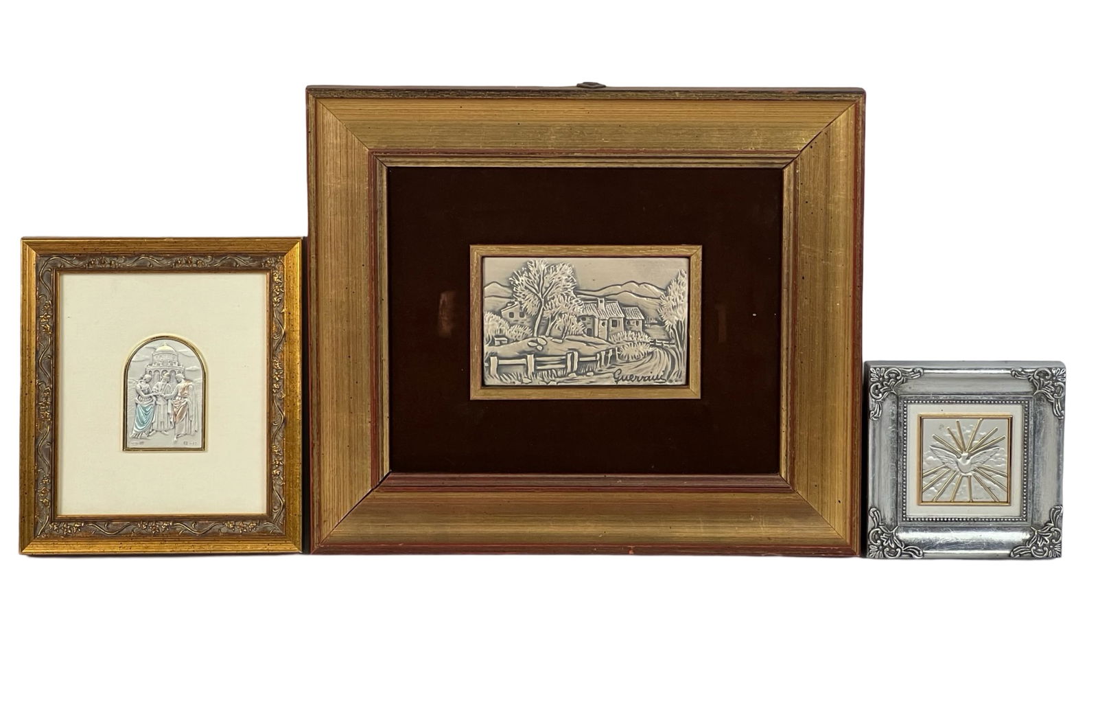 Sterling Silver Framed Miniature Artwork (1 of 6)