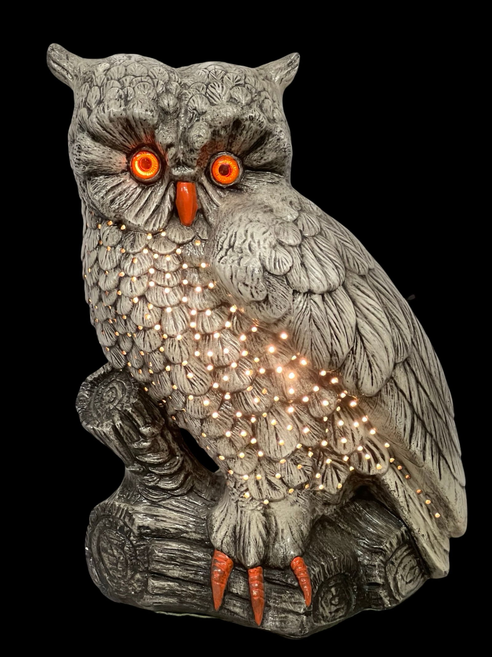 Vintage 1950s-1960s Owl Figural Lamp (1 of 6)