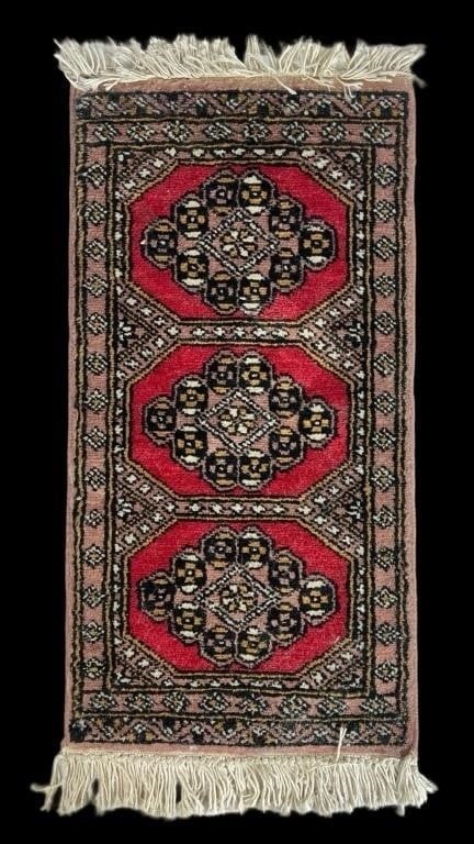 Vintage Bokhara Hand-Knotted Wool Rug (1 of 4)