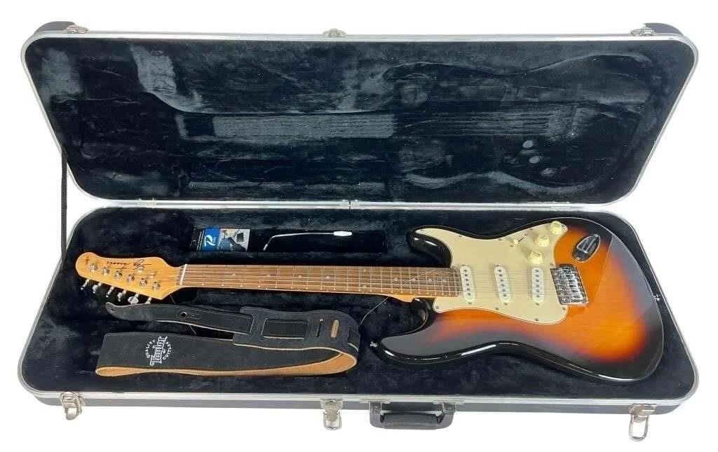 Sunburst Jay Turser Stratocaster Electric Guitar (1 of 4)