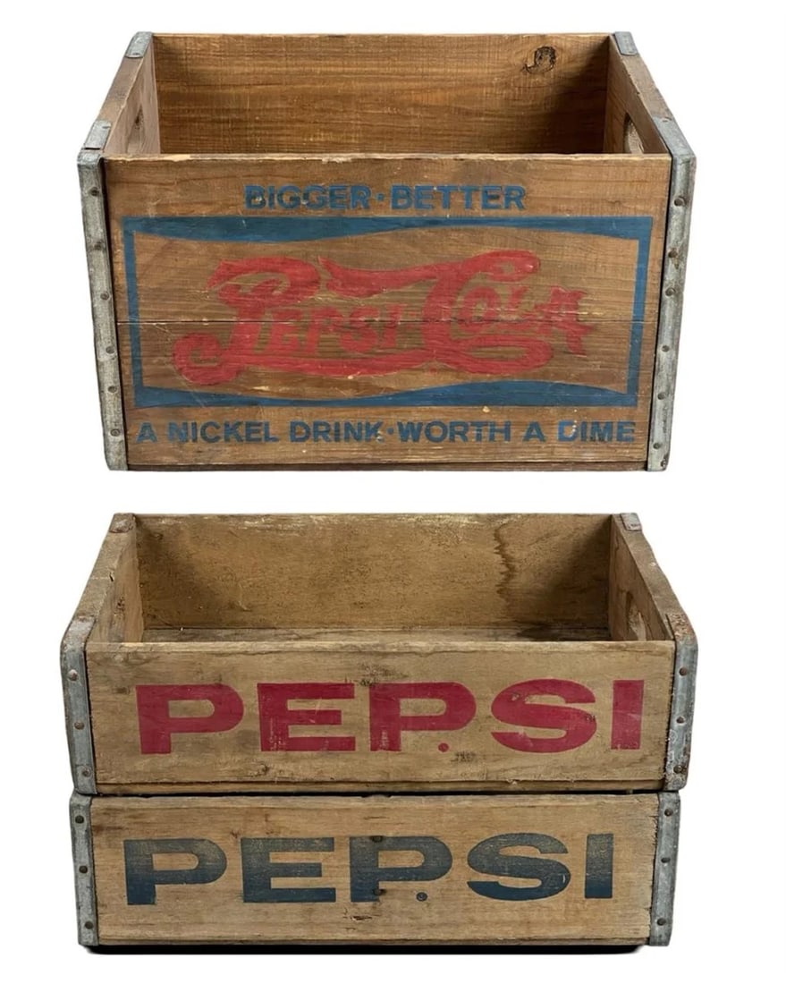 Vintage Wooden Pepsi-Cola Crates (1 of 9)