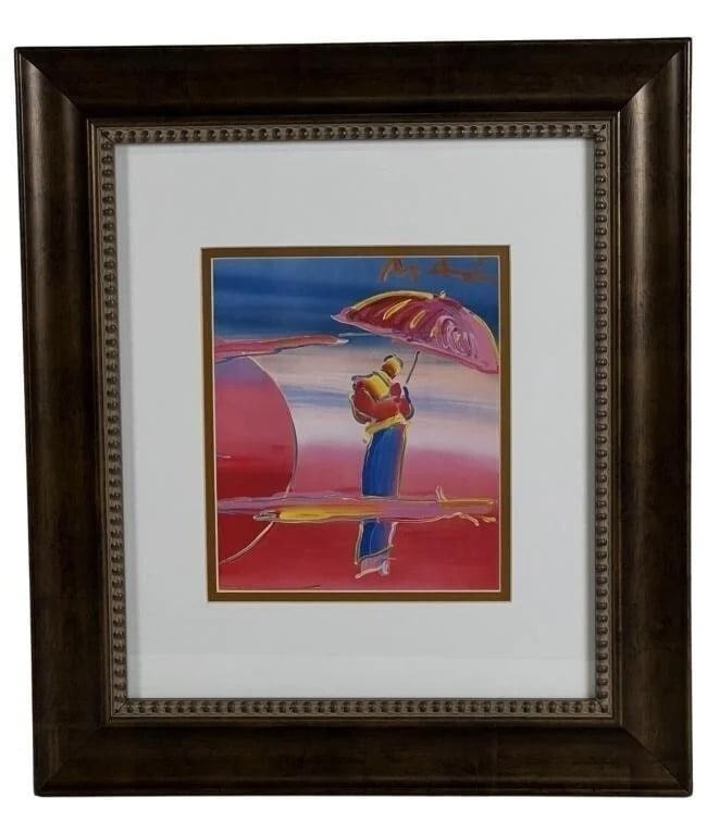 Peter Max- "Umbrella Man" Fine Art Lithograph (1 of 2)