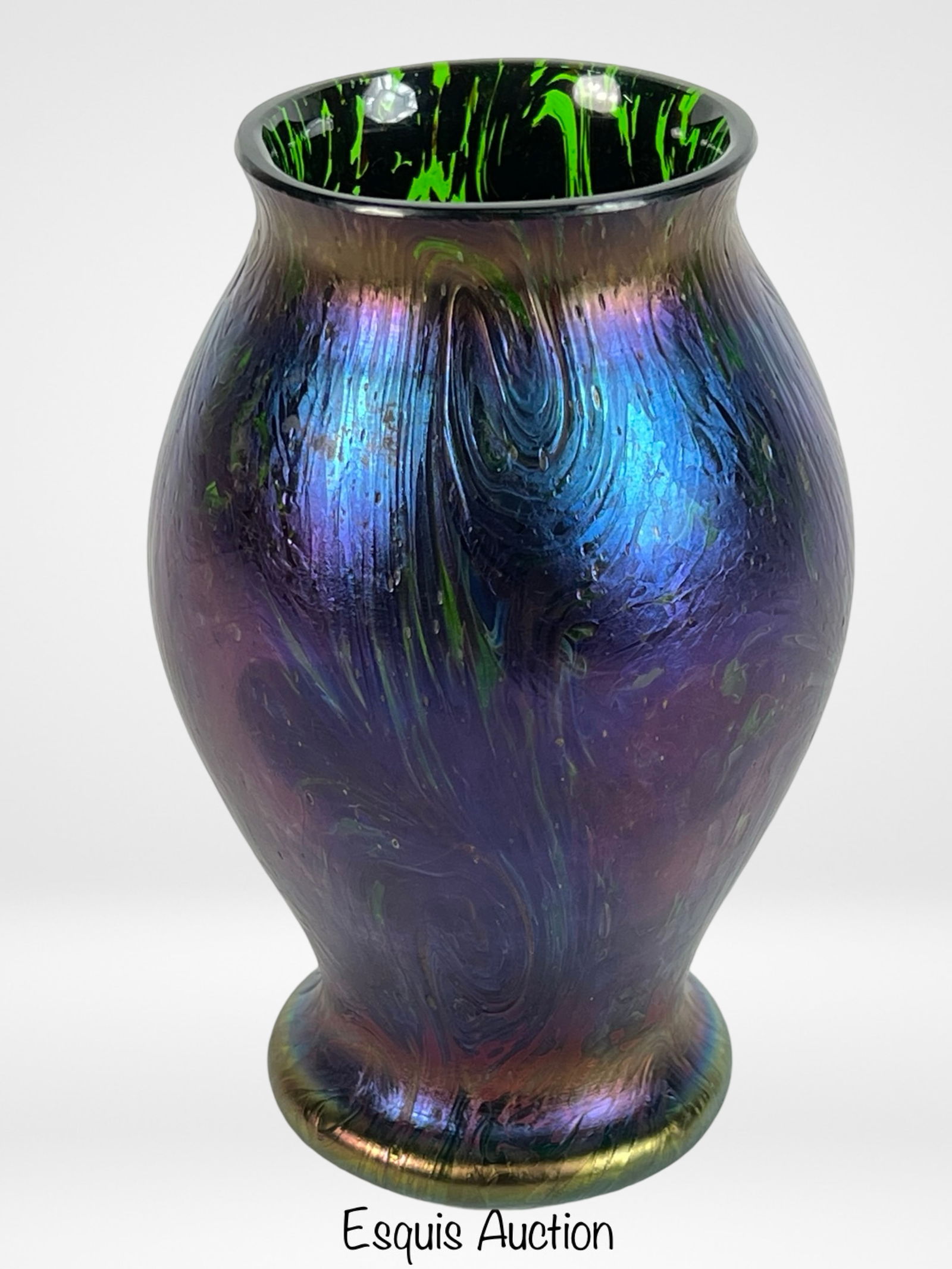 Antique Loetz Iridescent Art Glass Vase, c. 1900 (1 of 5)