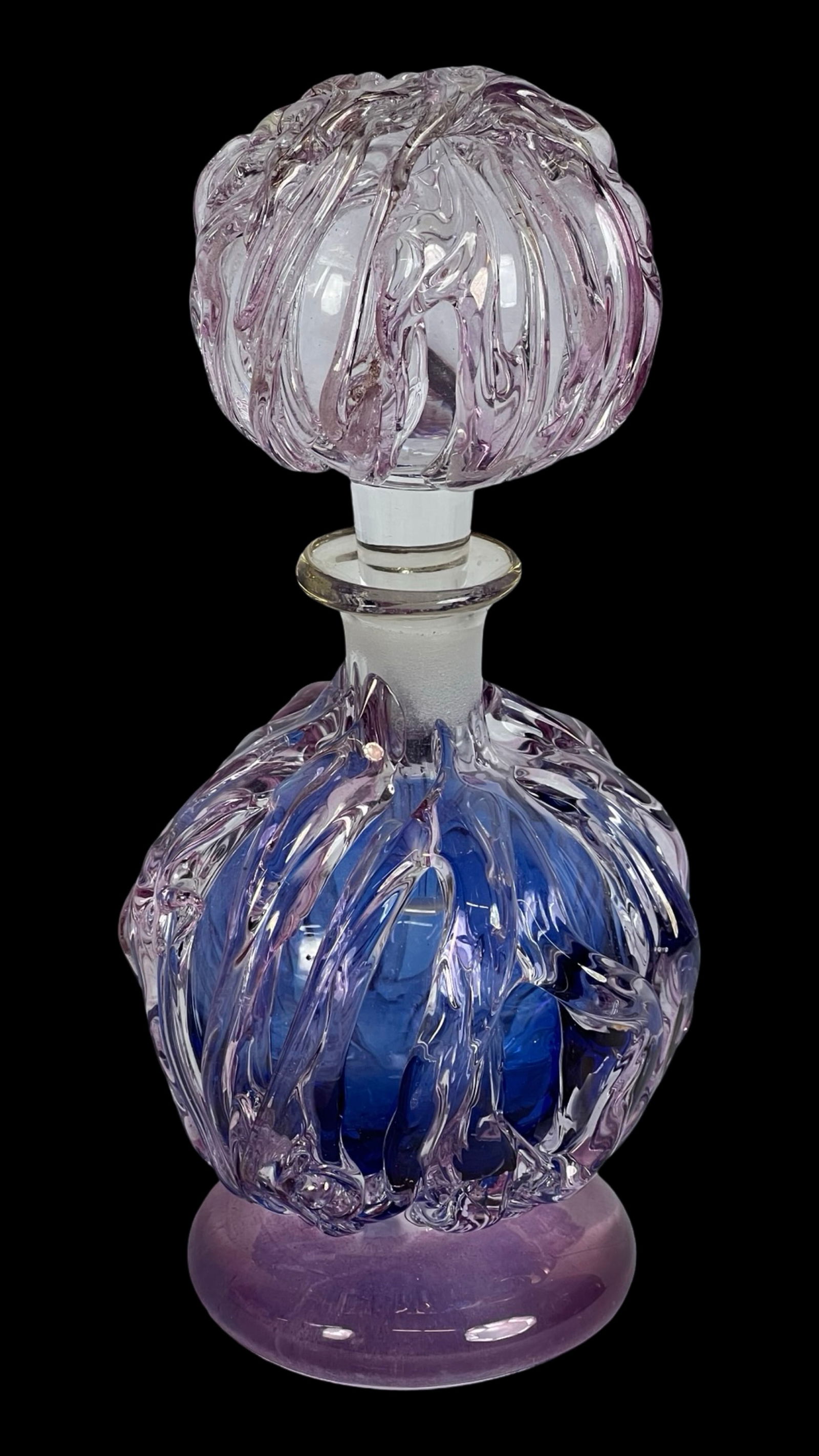 Ion Tamaian Signed Art Glass Perfume Bottle (1 of 5)