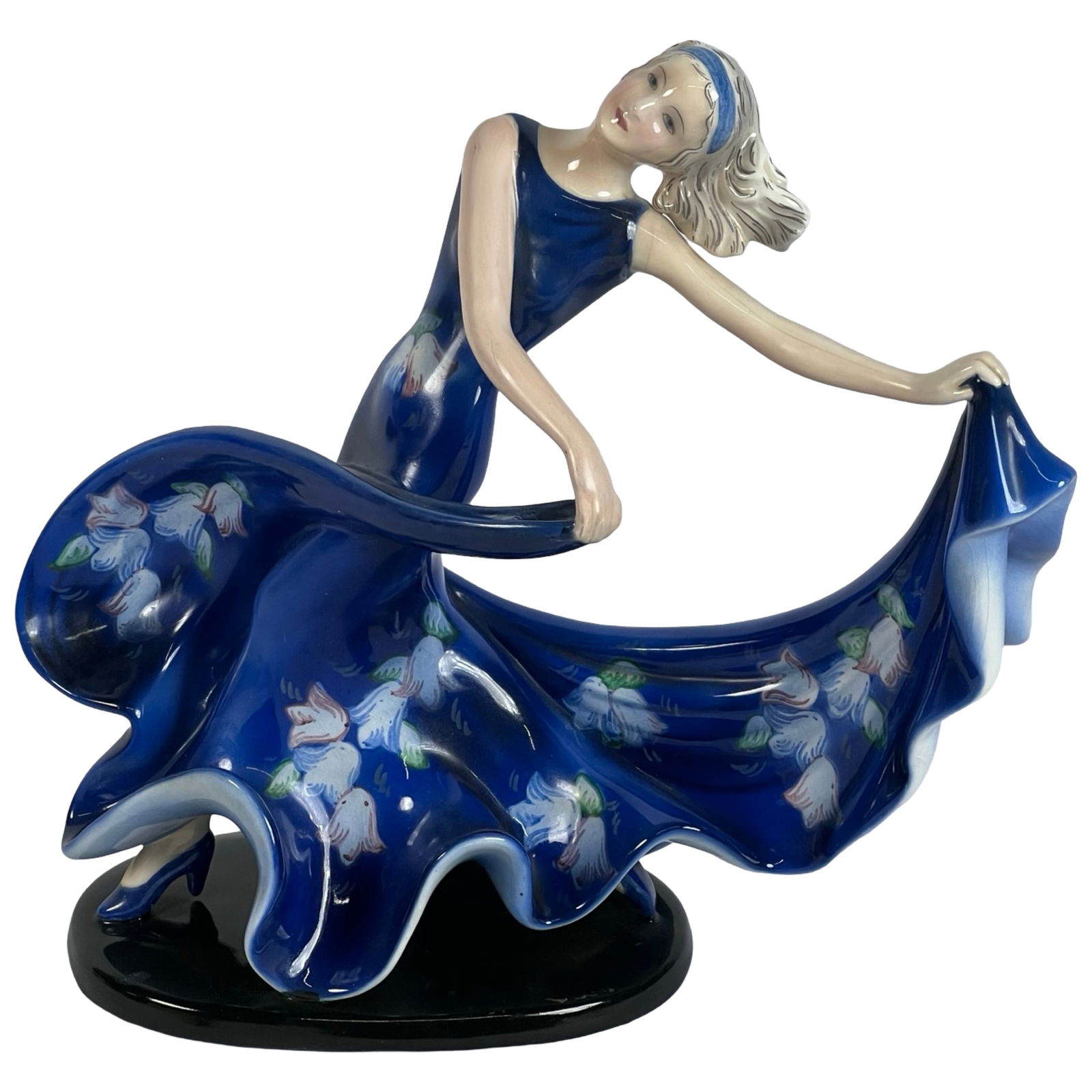 Goldscheider- Dancing Lady Porcelain Figurine (1 of 4)