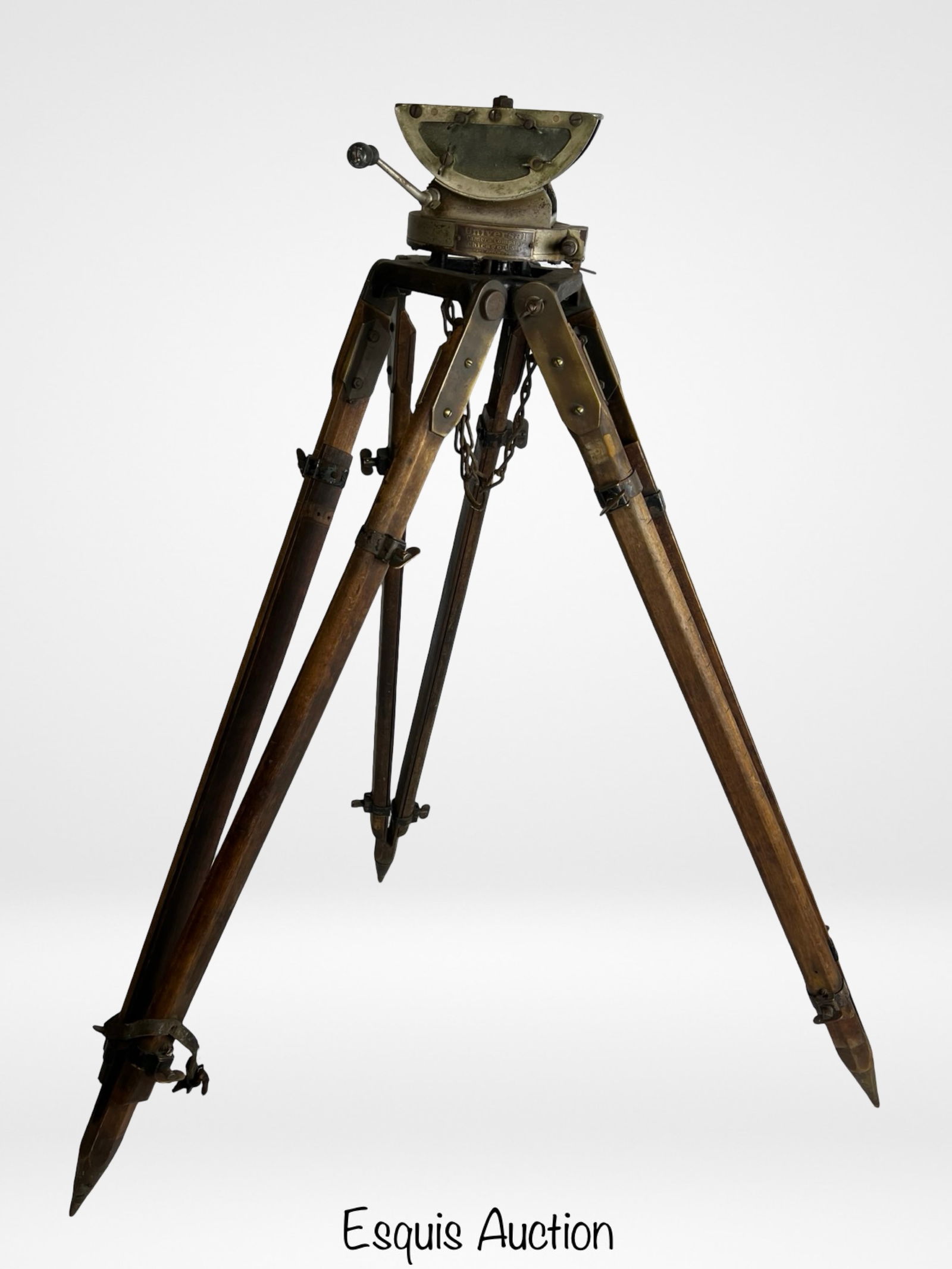 Antique Tripod Universal Camera Co.Chicago Wooden (1 of 5)