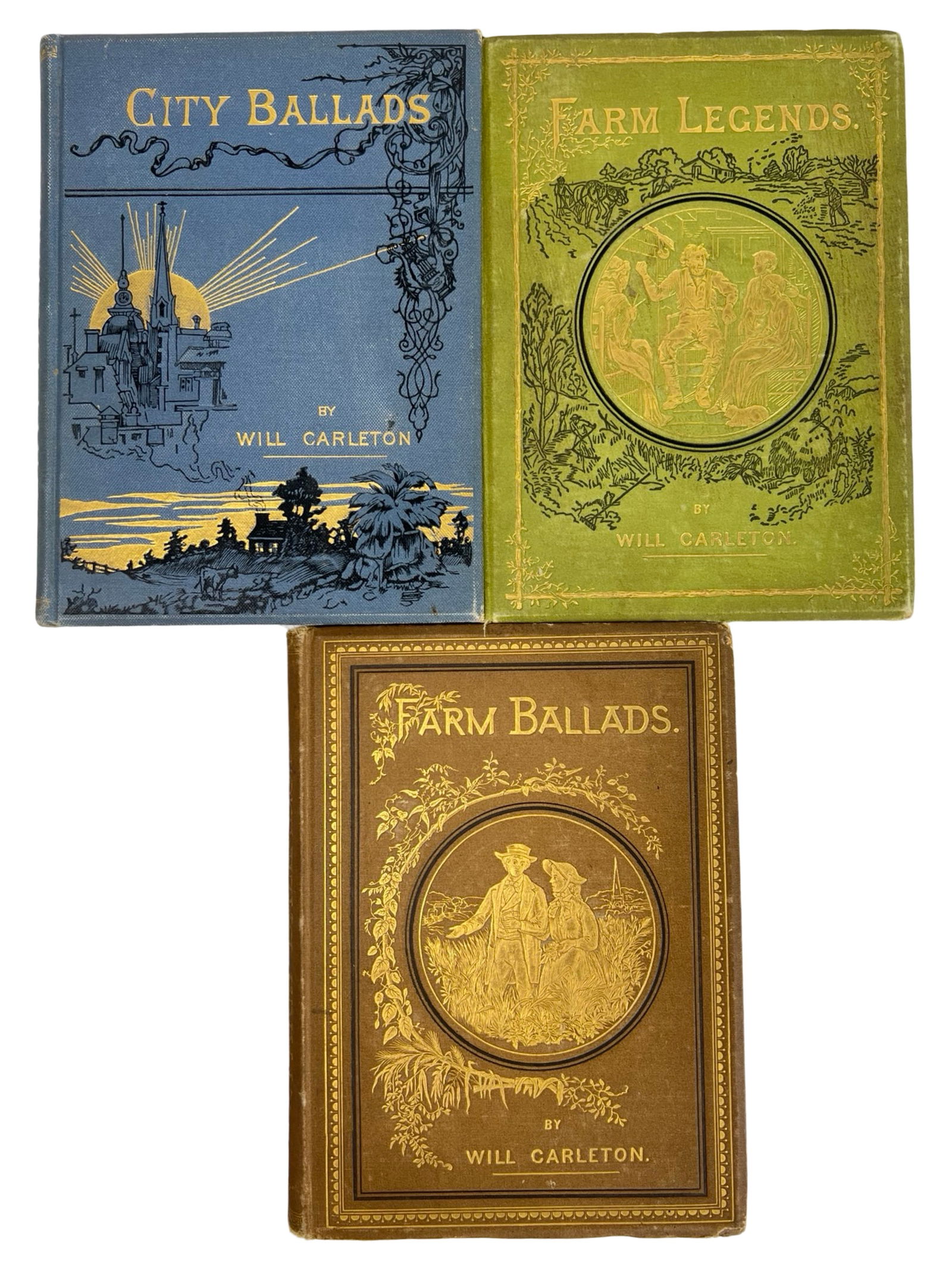 Antique Set of Will Carleton Poetry Books (1 of 6)