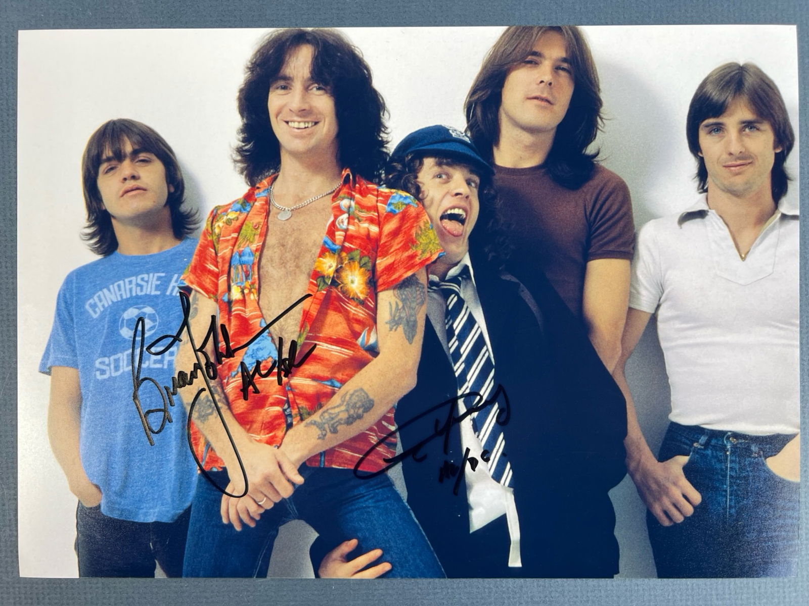 AC/DC Photograph Signed by Bon Scott & Angus Young (1 of 4)
