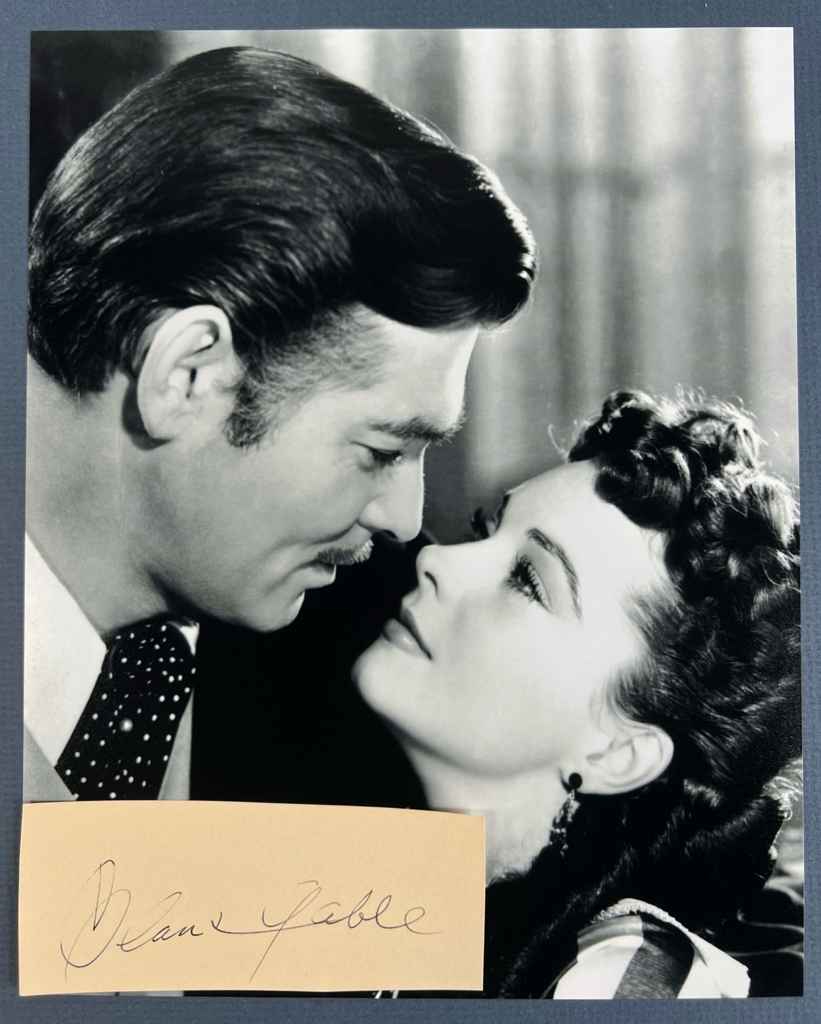 Clark Gable Signature w/ Gone with the Wind Photo (1 of 3)