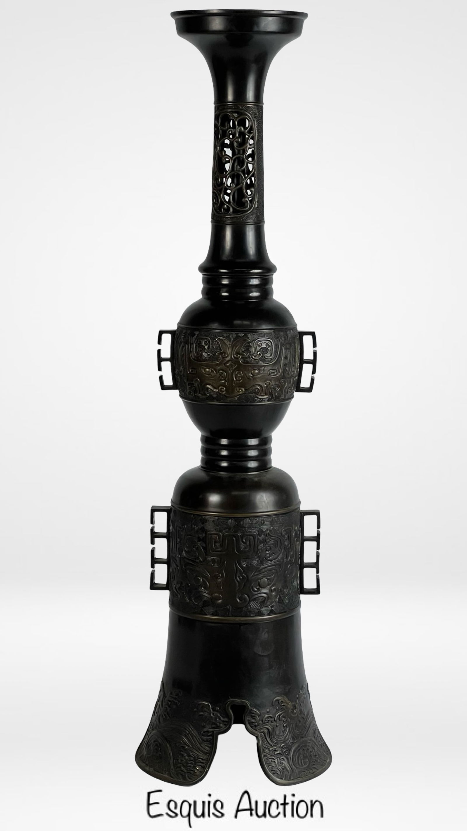 James Mont Style Chinoiserie Altar Table Lamp Base (1 of 6)