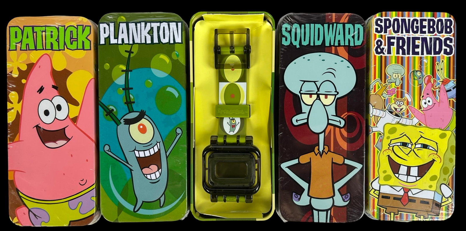 SpongeBob Movie Wrist Watch Collection: SpongeBob Movie Wrist Watch Collection. Lot of 5 Different Character Watches. All but one are sealed.