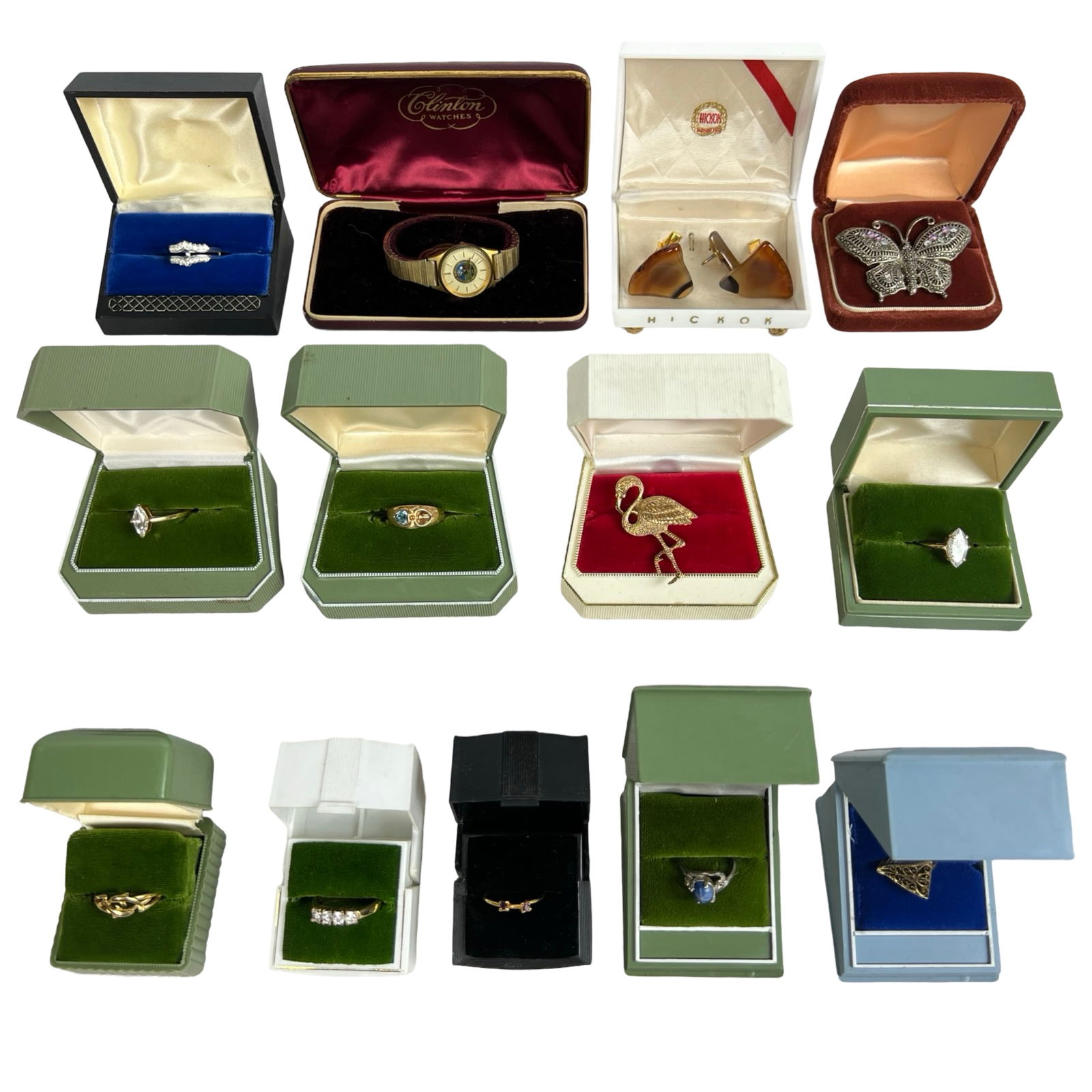 Assortment of Vintage Jewelry-Rings, Brooches, Wat (1 of 4)