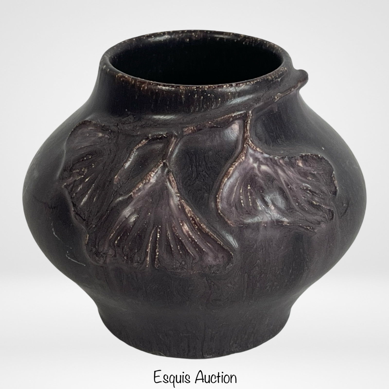 Ephraim Pottery Ginkgo Ceramic Vase (1 of 5)