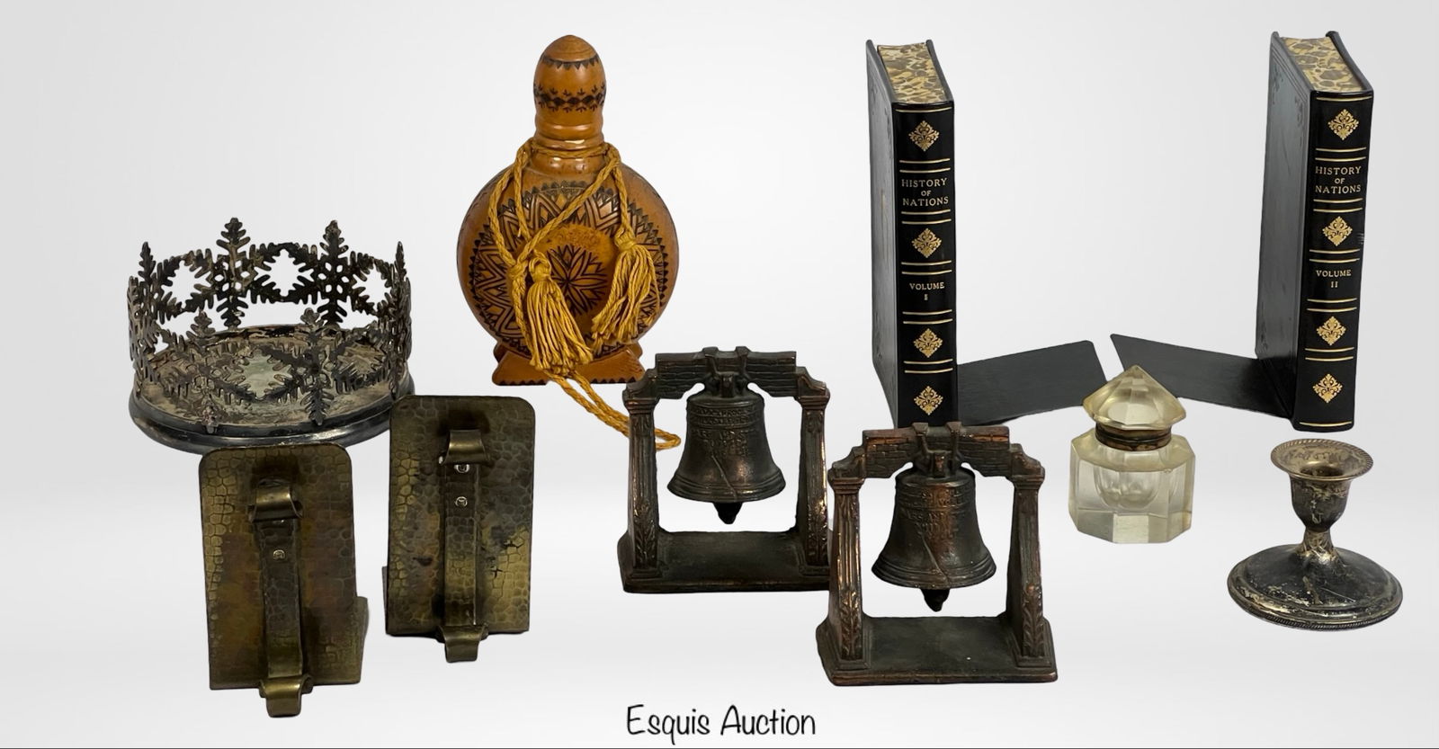 Decorative Items w/ Bookends & Sterling (1 of 7)