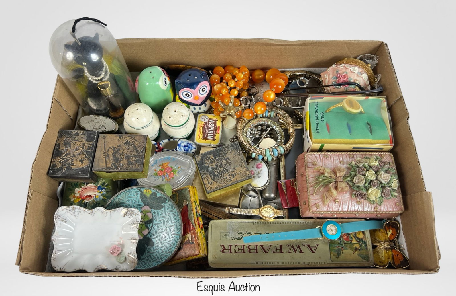 Grandmother's Junk Drawer Lot- Jewelry, Trinkets, (1 of 5)