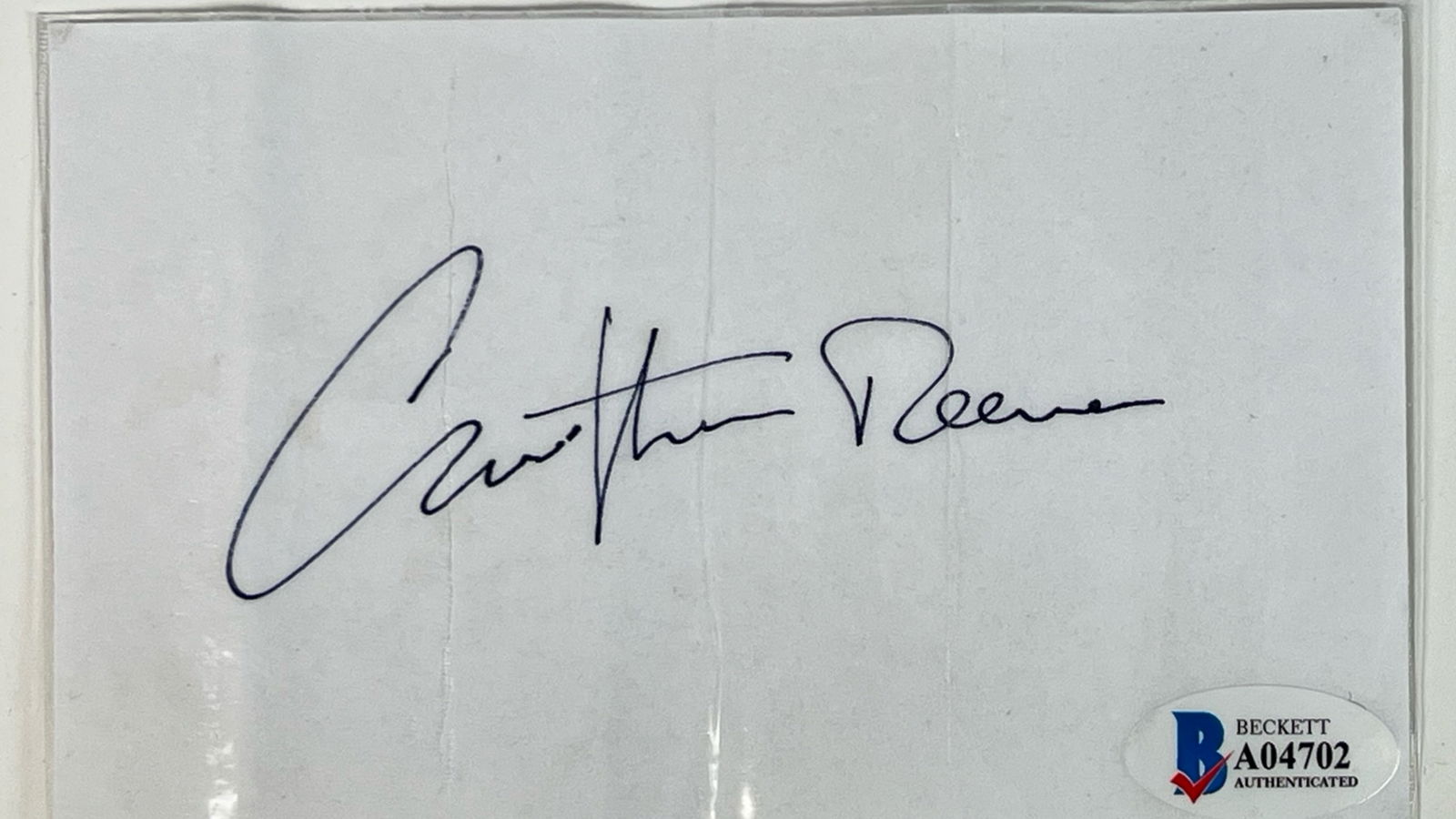 Superman Christopher Reeve Signed Cut Signature (1 of 4)