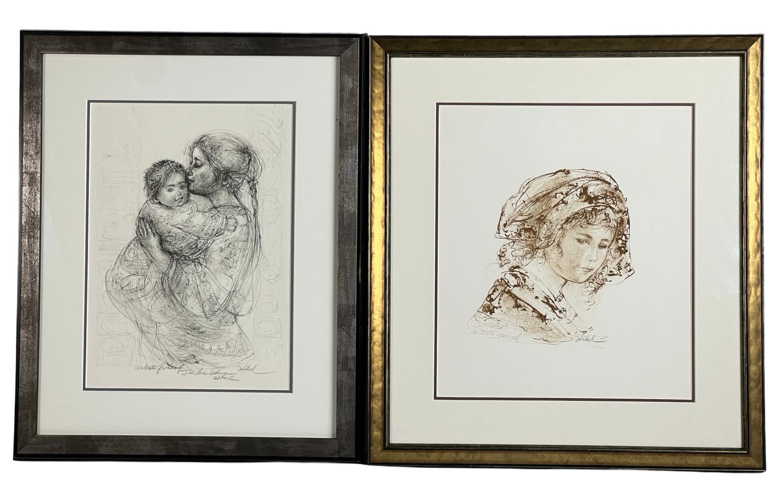 Edna Hibel - Two Artist Proof Signed Lithographs (1 of 5)