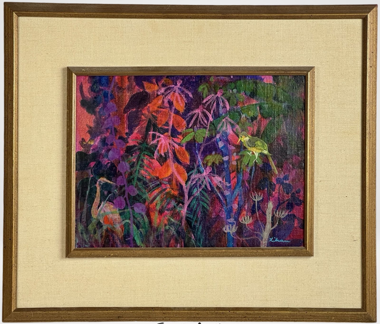 Gustav Likan - Jungle Scene Oil Painting (1 of 4)