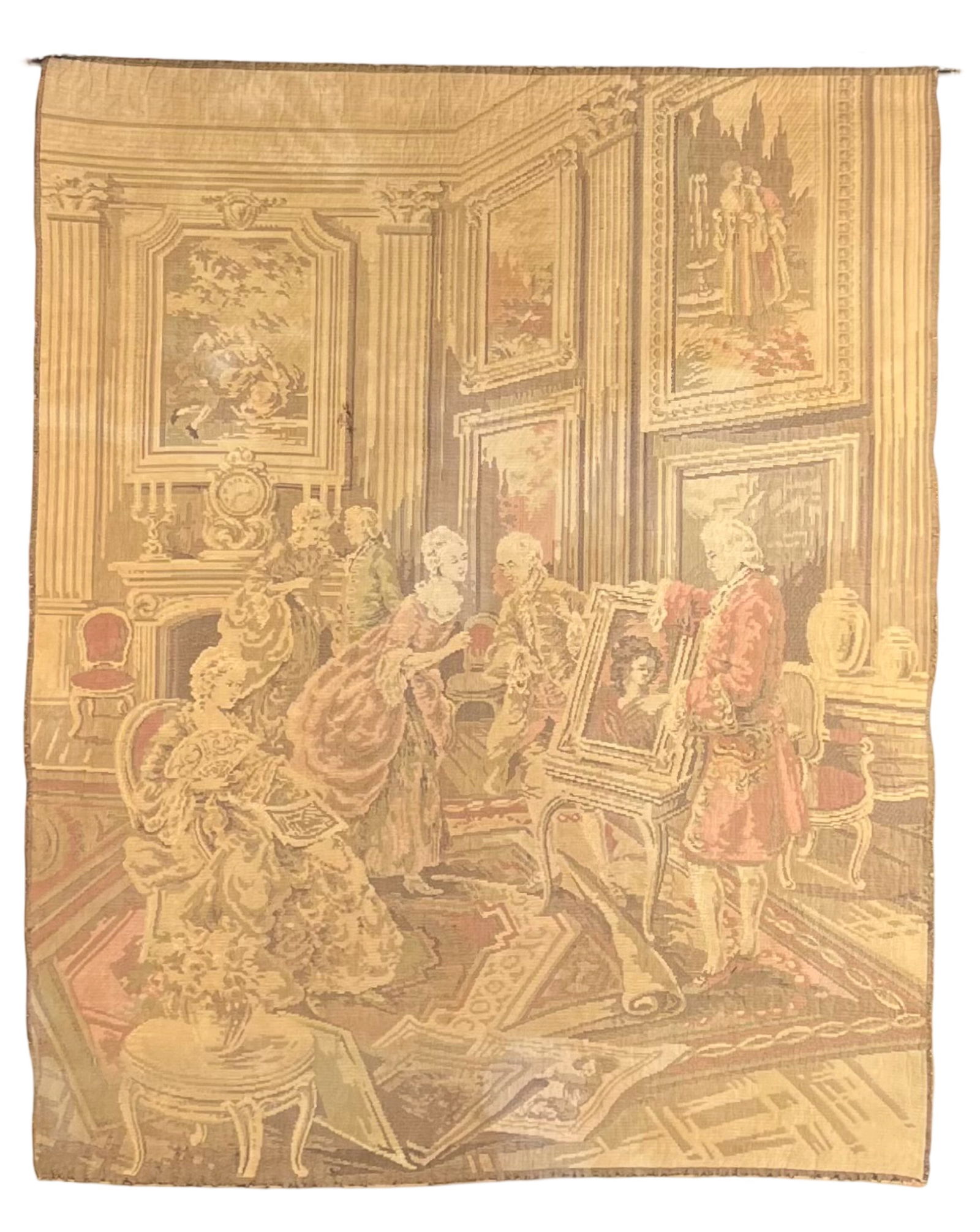 Vintage European Tapestry- Court Scene (1 of 5)