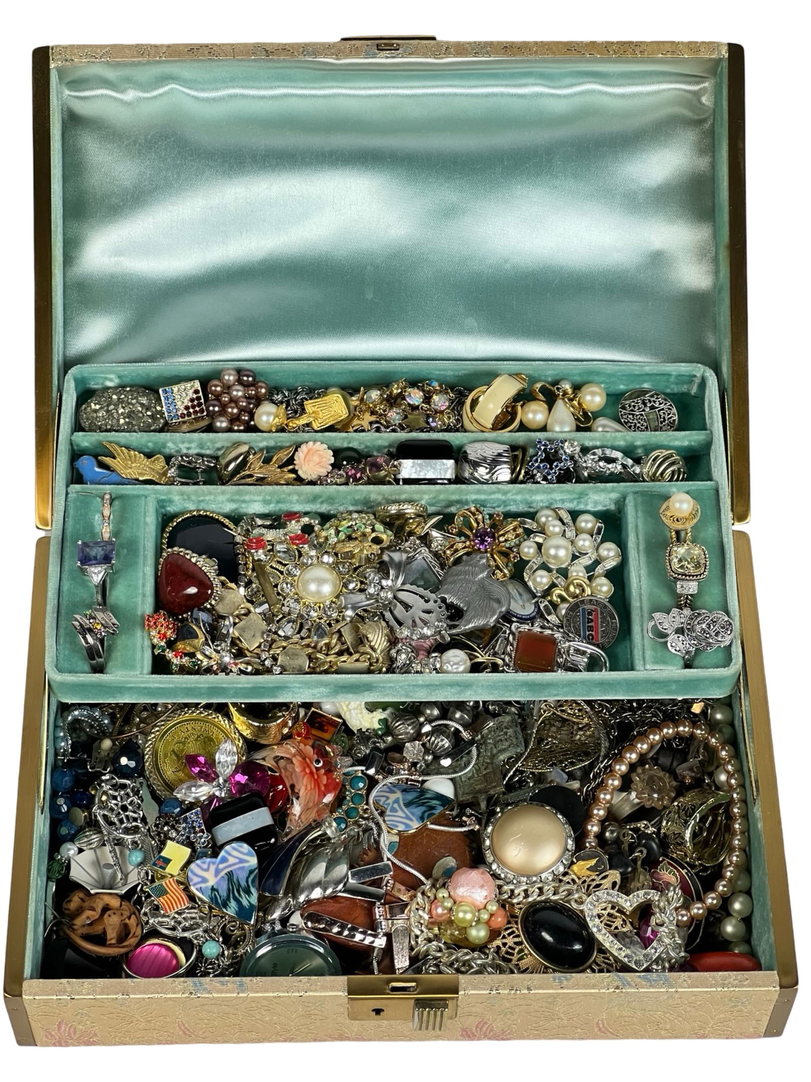 Vintage Jewelry Box Filled with Unsearched Jewelry (1 of 5)
