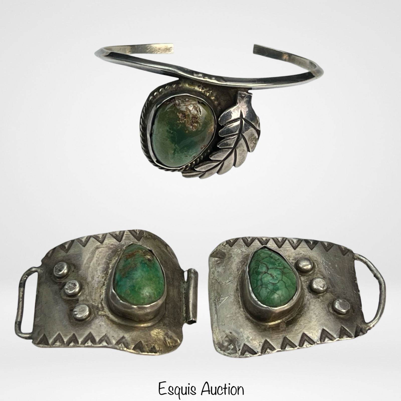 Navajo Sterling Silver & Turquoise Jewelry (1 of 5)