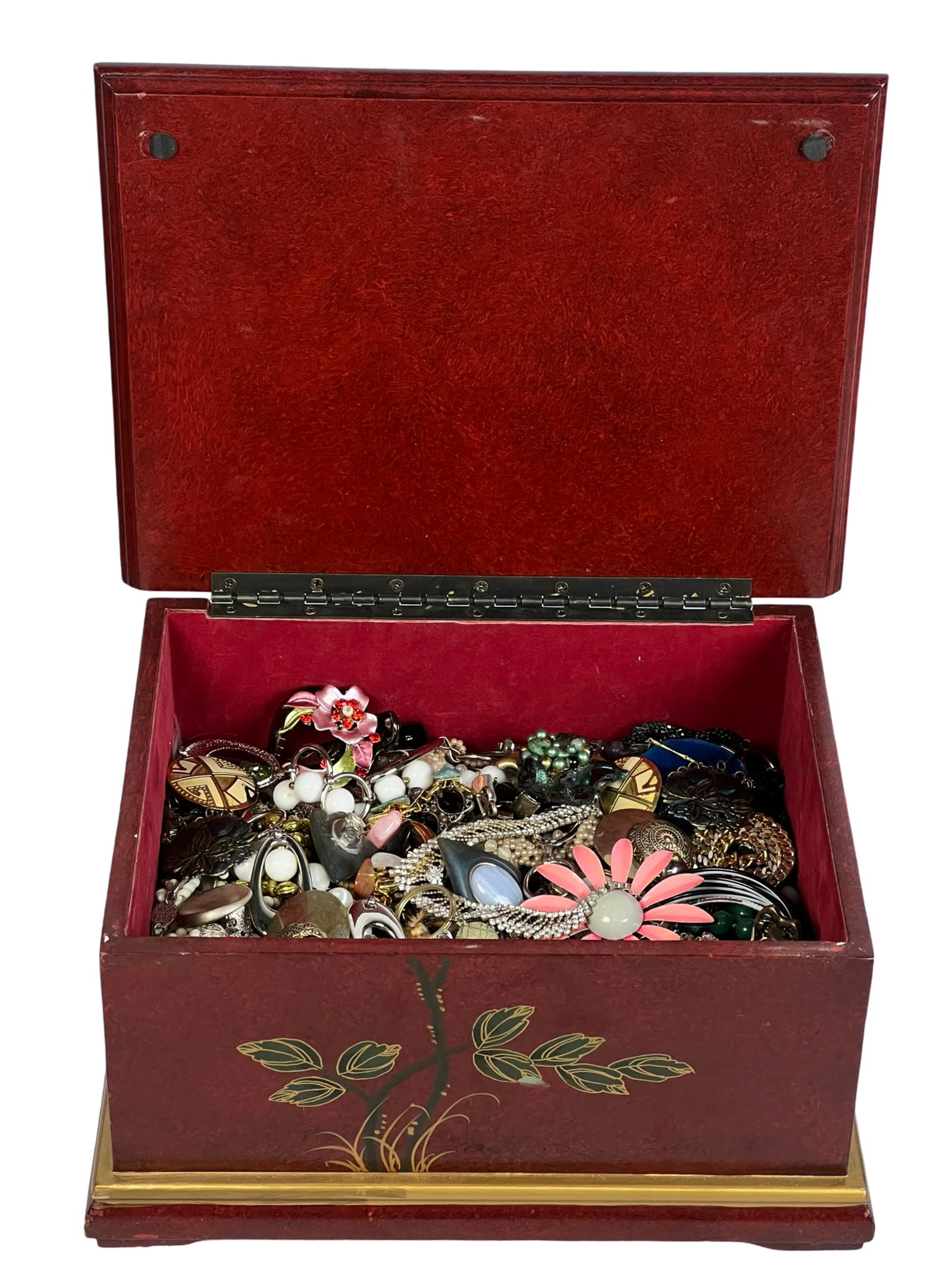 Box Filled with Unsearched Costume & Craft Jewelry (1 of 4)