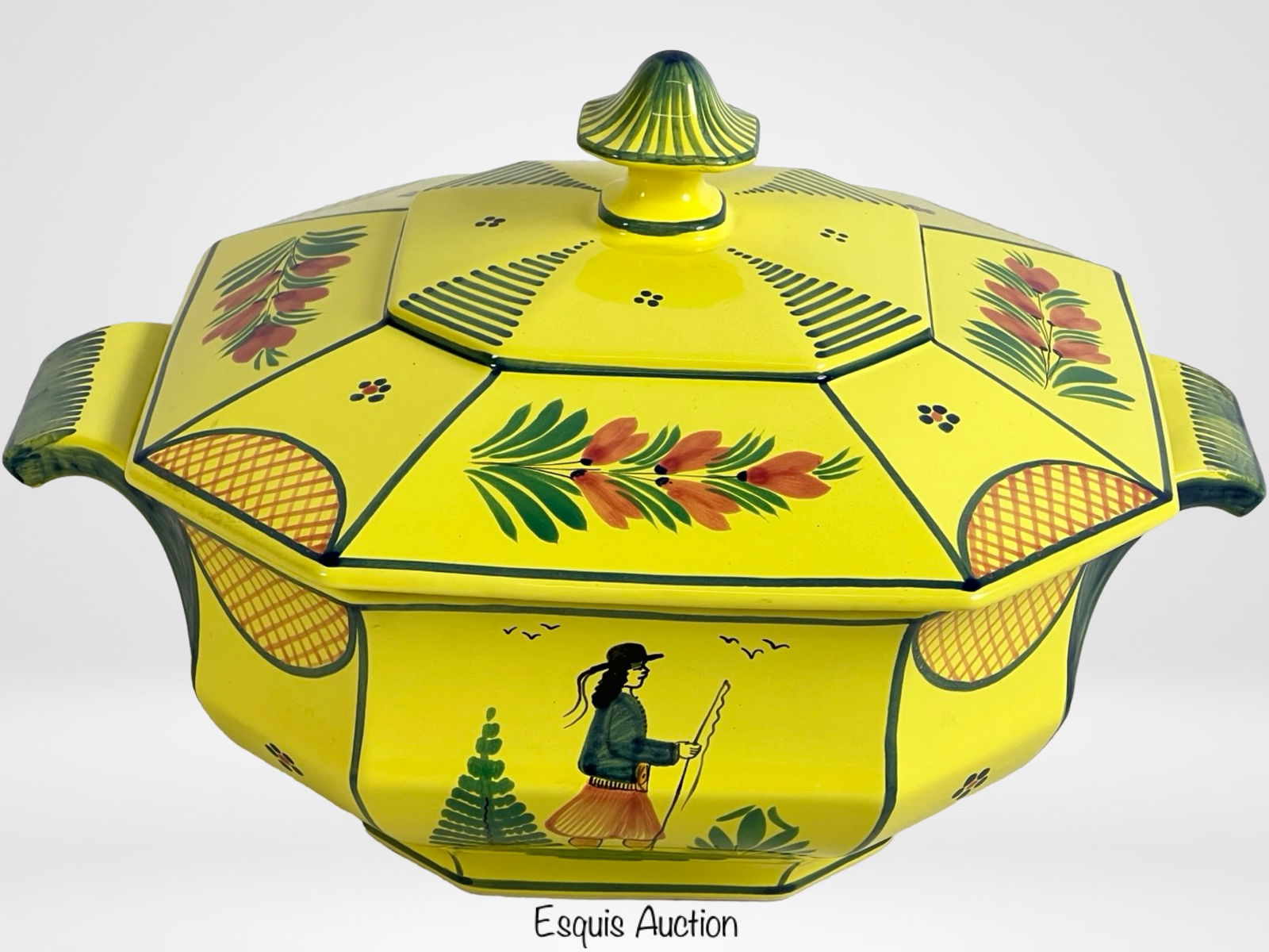 Henriot Quimper French Faience Lidded Tureen (1 of 6)