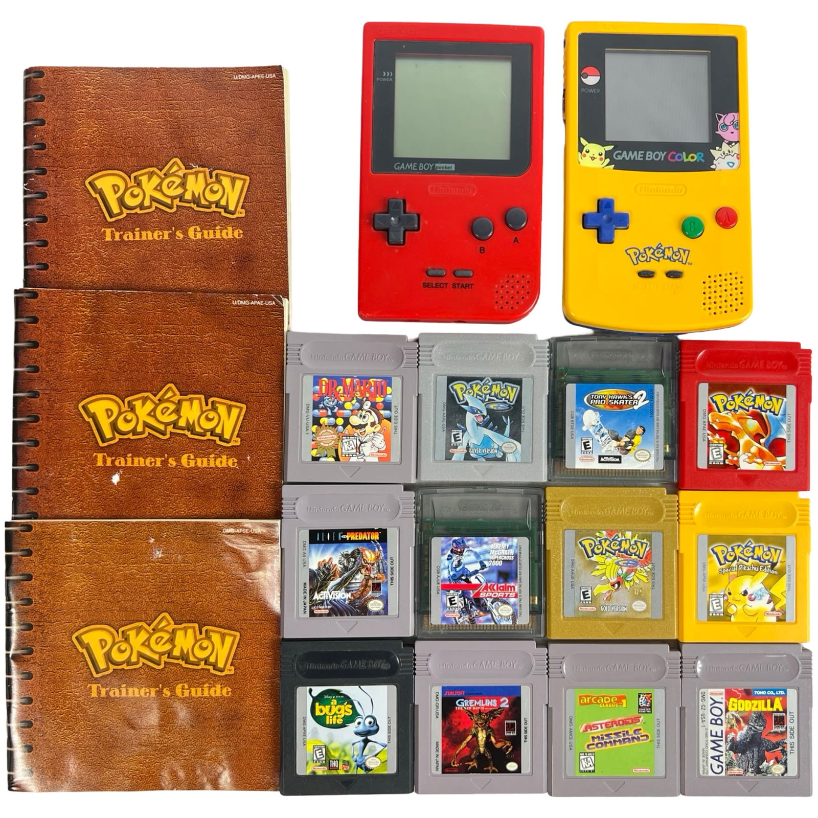 Nintendo Game Boy with Pokemon Games (1 of 3)