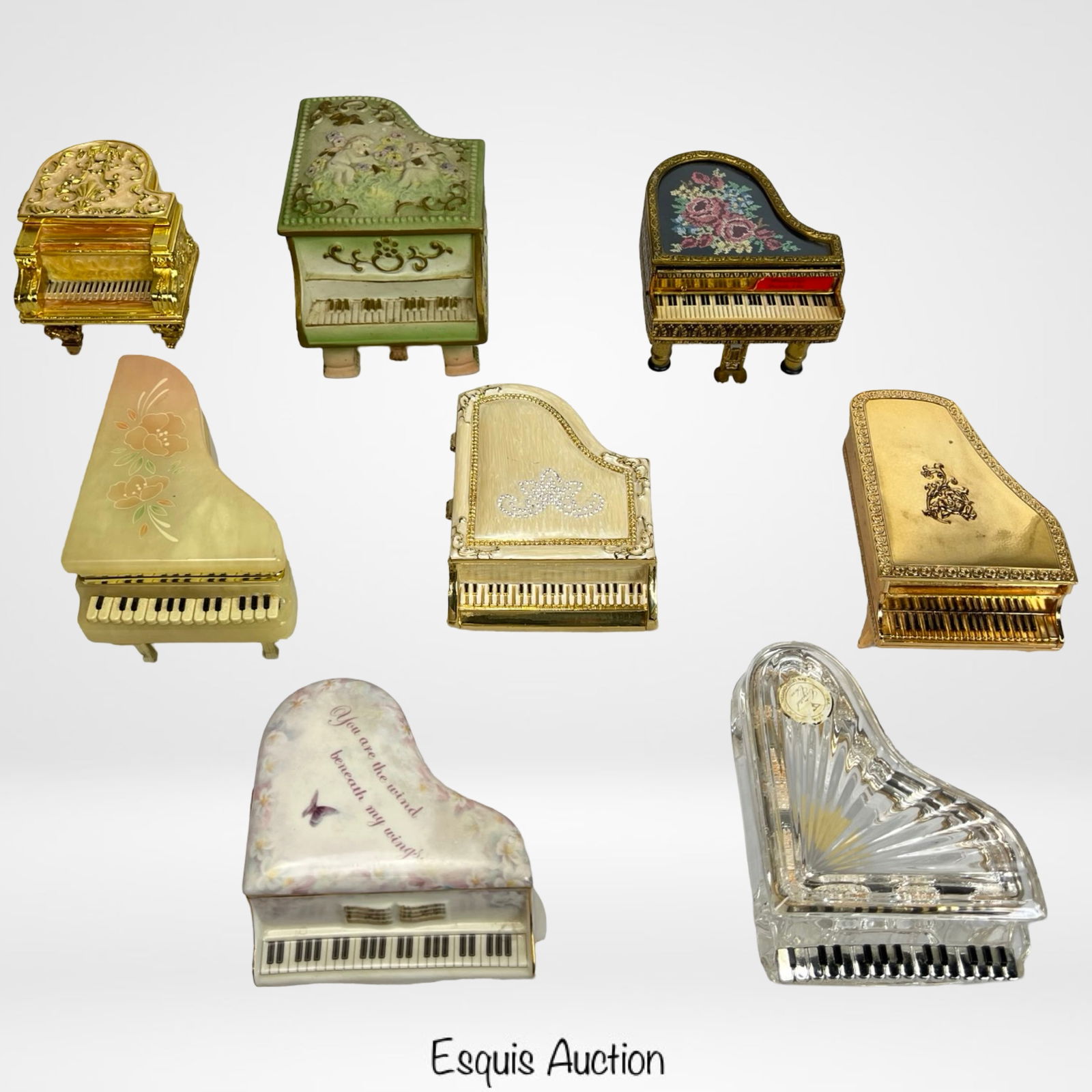 Lot of Vintage Grand Piano Trinket and Music Boxes (1 of 4)