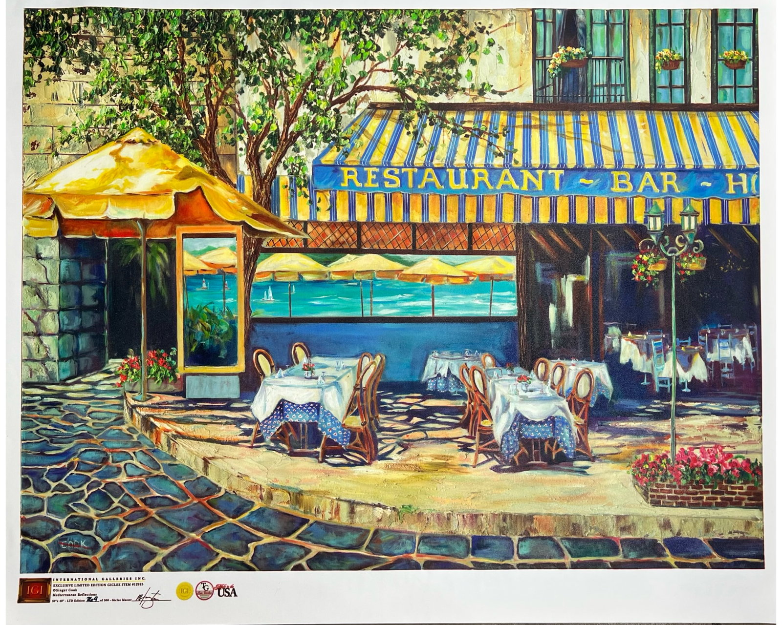 Ginger Cook - Mediterranean Reflections LE Giclee (1 of 5)