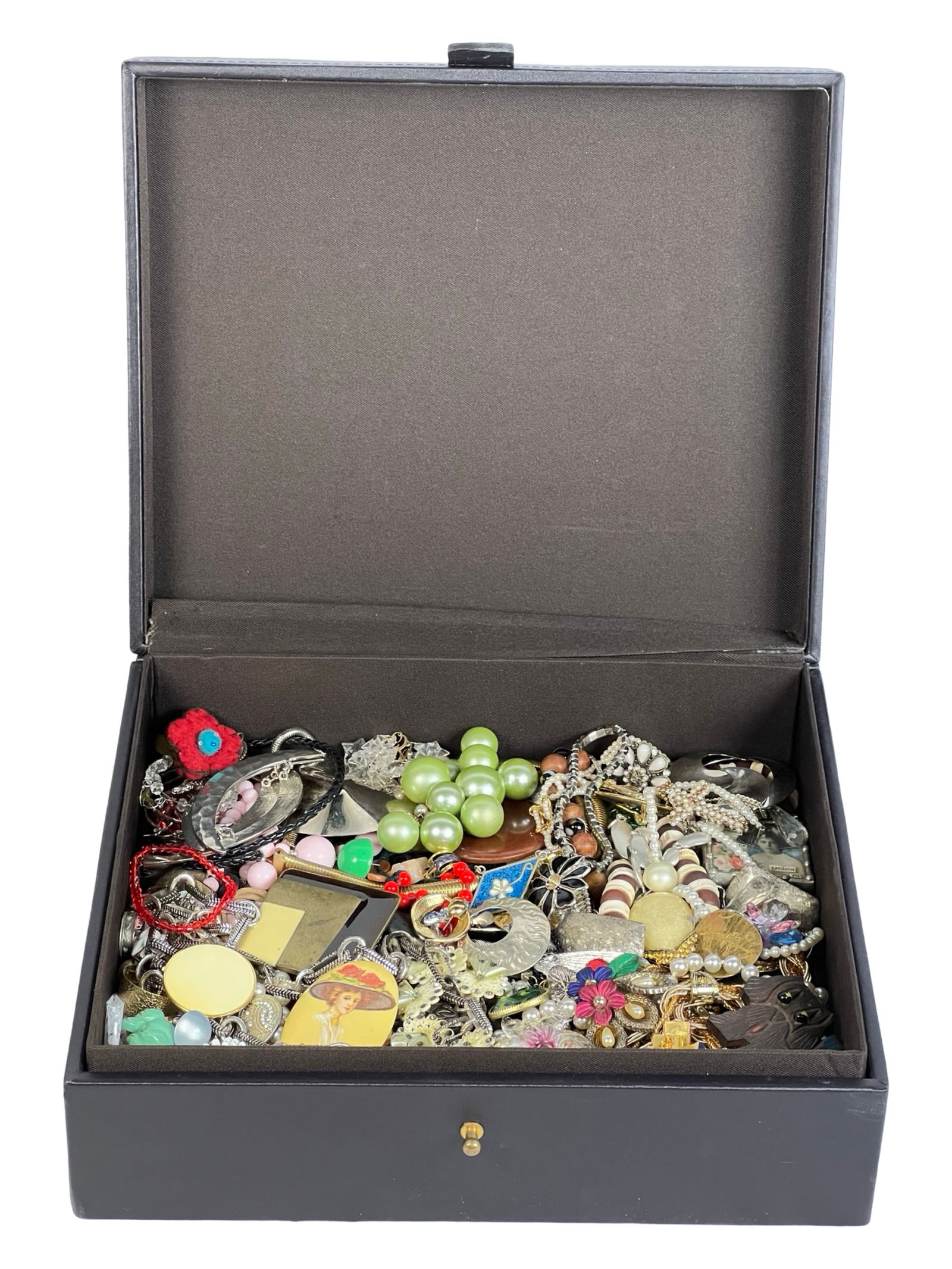 Box Filled with Unsearched Costume & Craft Jewelry (1 of 4)