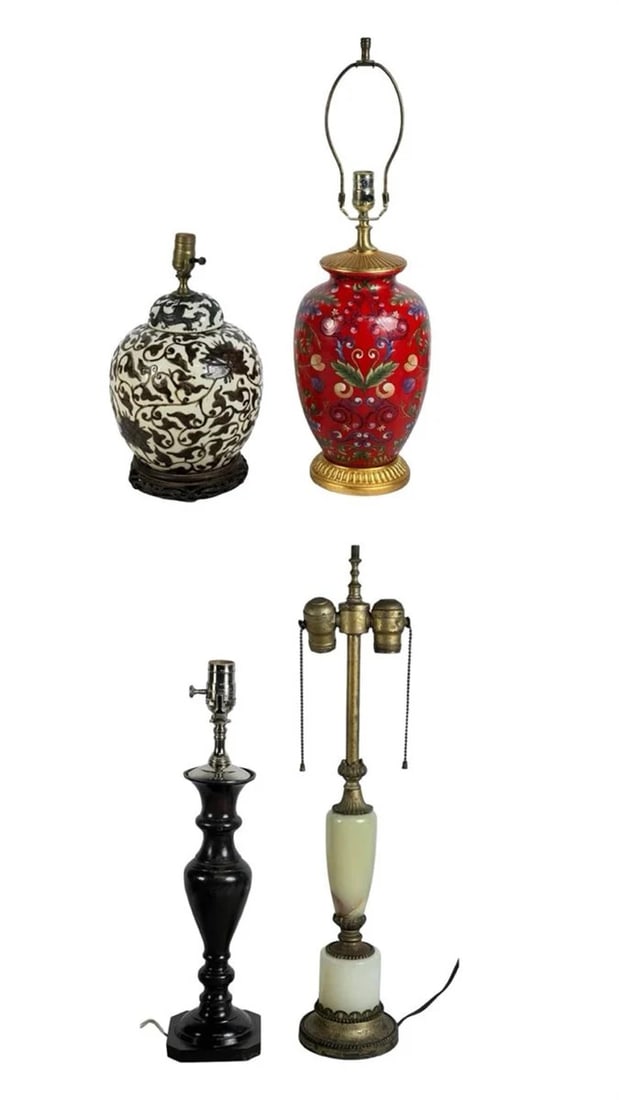 Group of 4 Vintage Table Lamps (1 of 6)