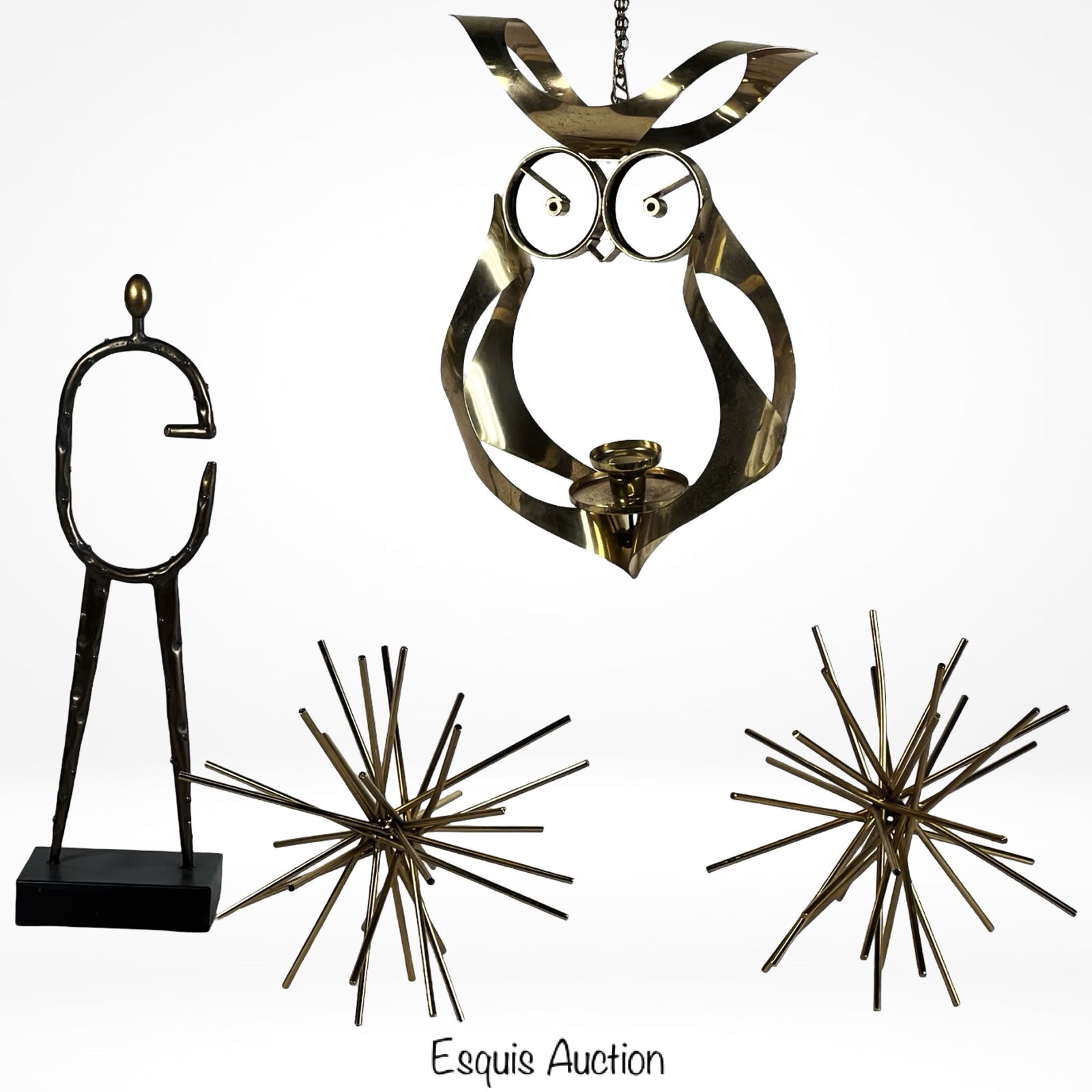 Modernist Home Decor - Urchin Iron Asterisks, Owl (1 of 5)