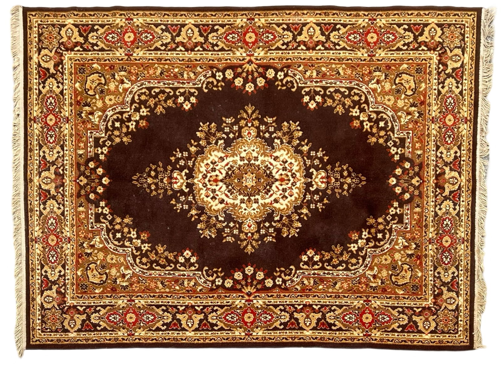 Vintage Oriental Classic Wool Area Rug  67" x 90" (1 of 4)