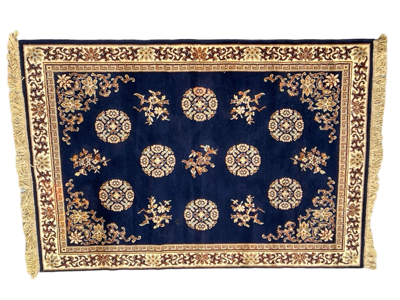 Vintage Oriental Classic Wool Area Rug - 69" x 49" (1 of 4)