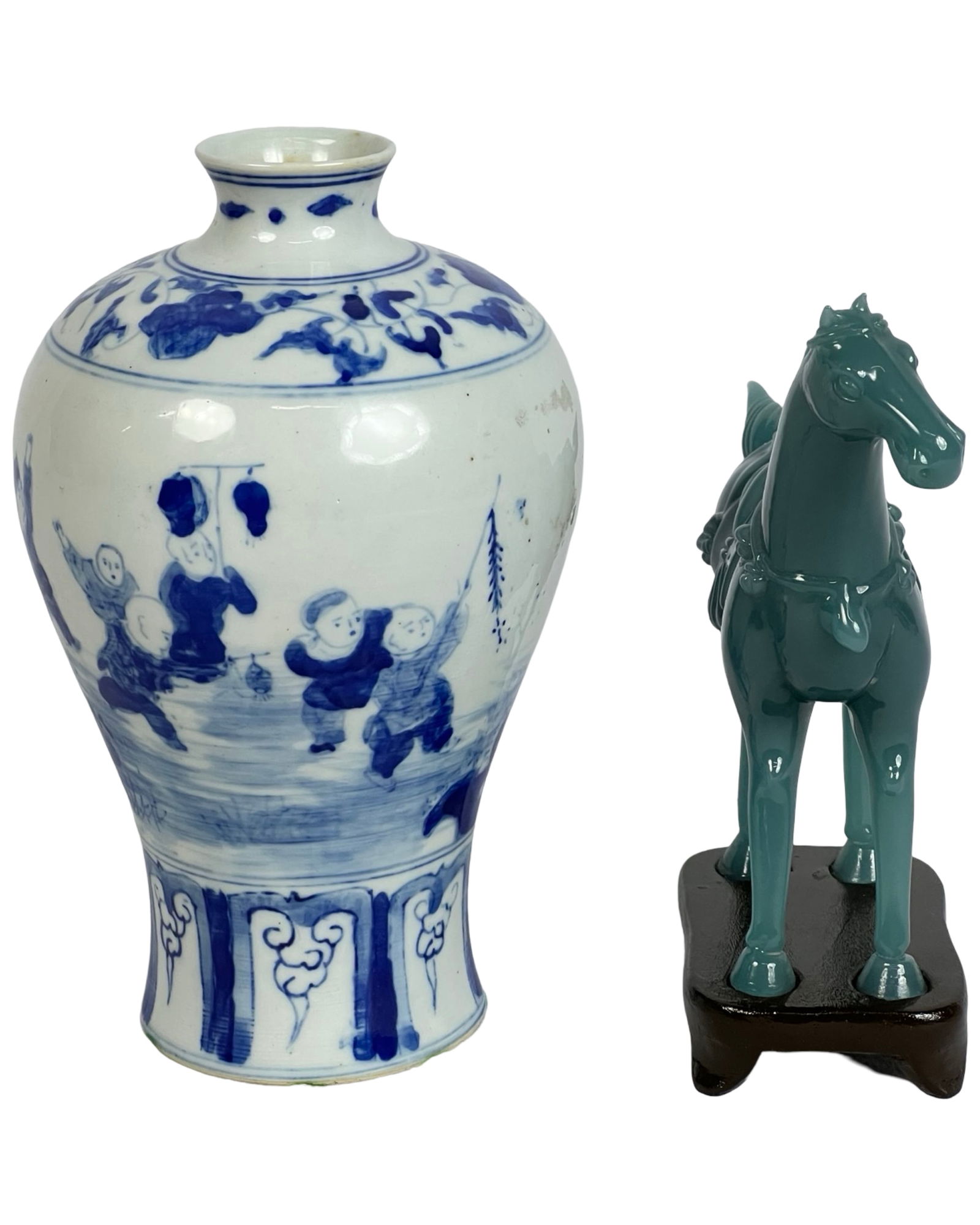 Vintage Chinese Vase & Tang-Style Horse (1 of 4)