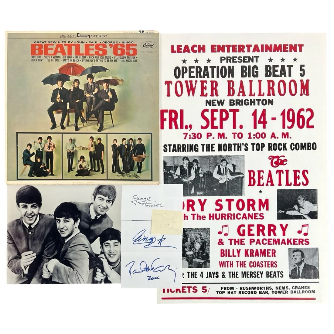 The Beatles Autograph Collection- All 4 Signatures (1 of 6)