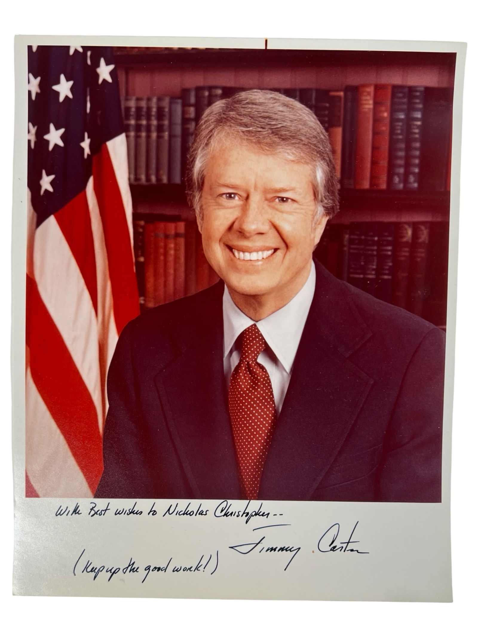 President Jimmy Carter Signed White House Photo (1 of 3)