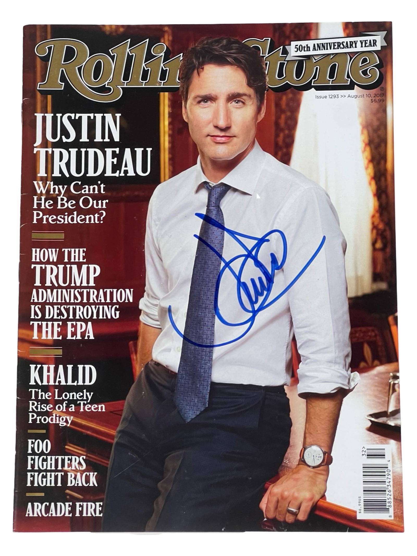 Justin Trudeau Signed Rolling Stone Magazine (1 of 3)