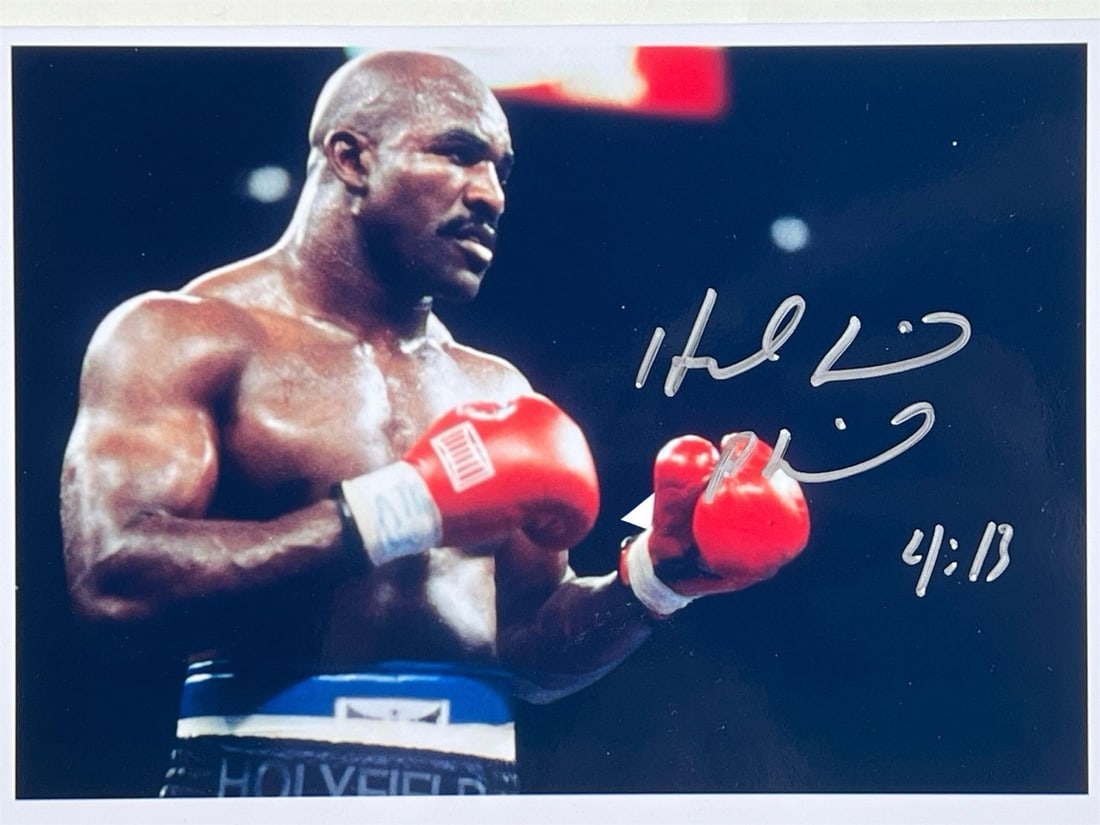 Evander Holyfield Signed Boxing Photograph (1 of 3)