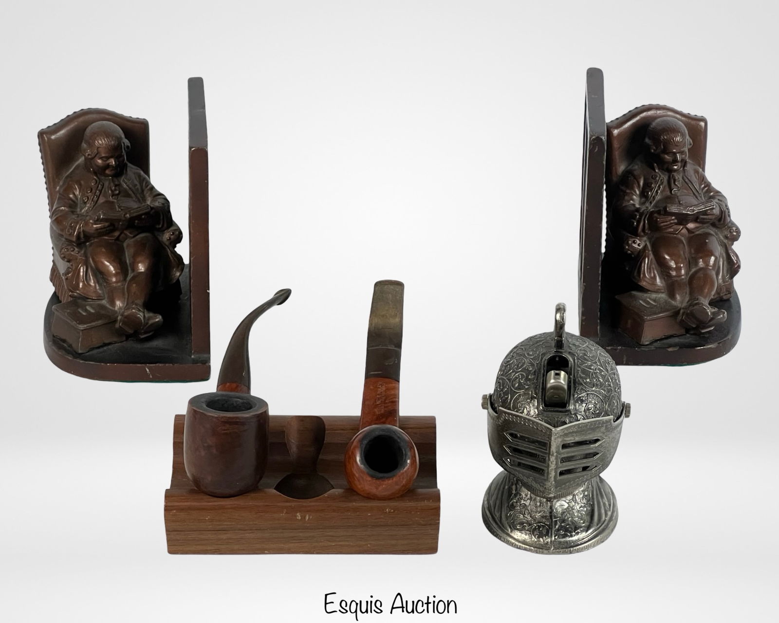Smoking Pipes, Antique Bookends, Knight Lighter (1 of 11)