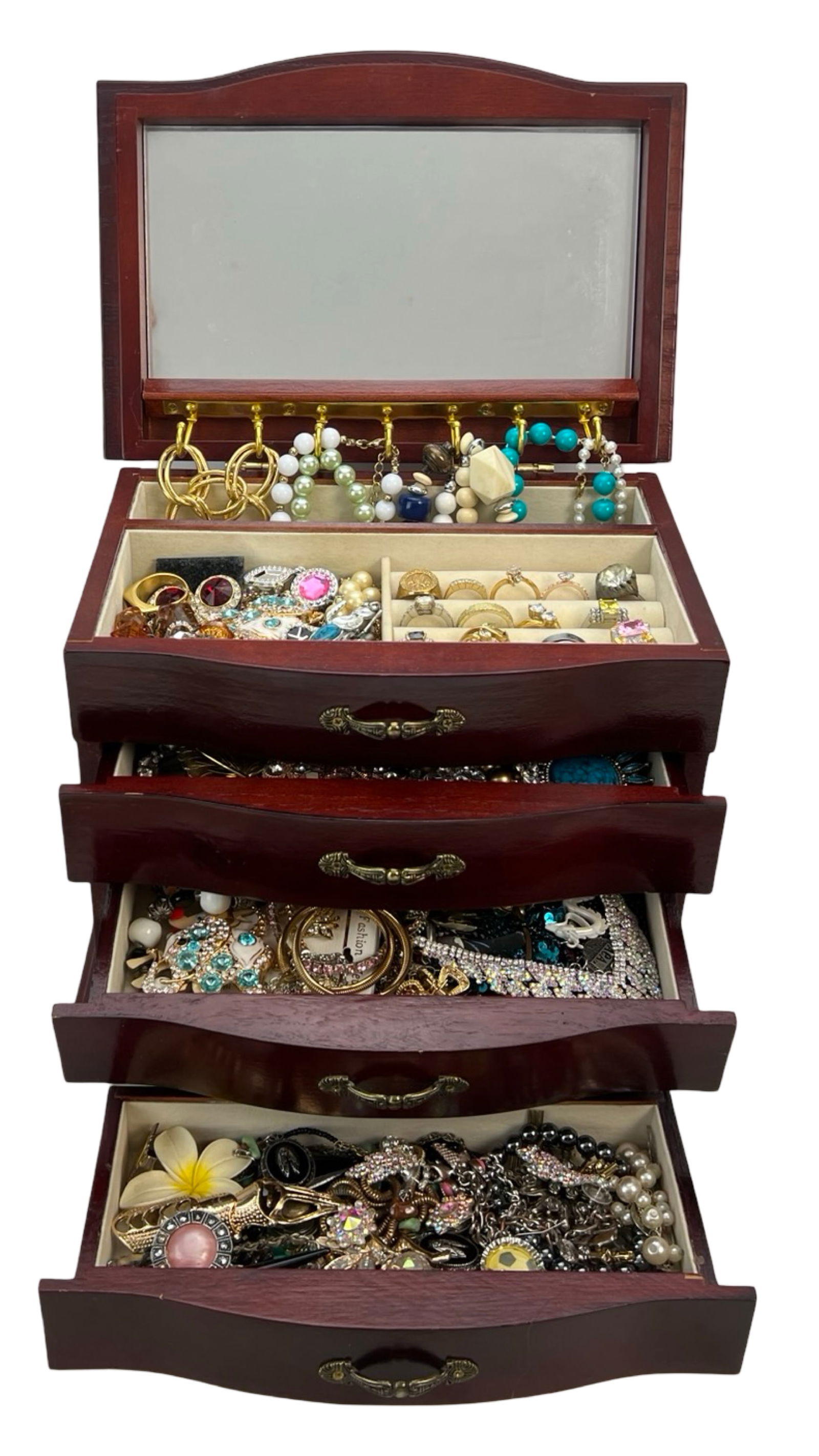 Vintage Jewelry Box Filled with Unsearched Jewelry (1 of 6)