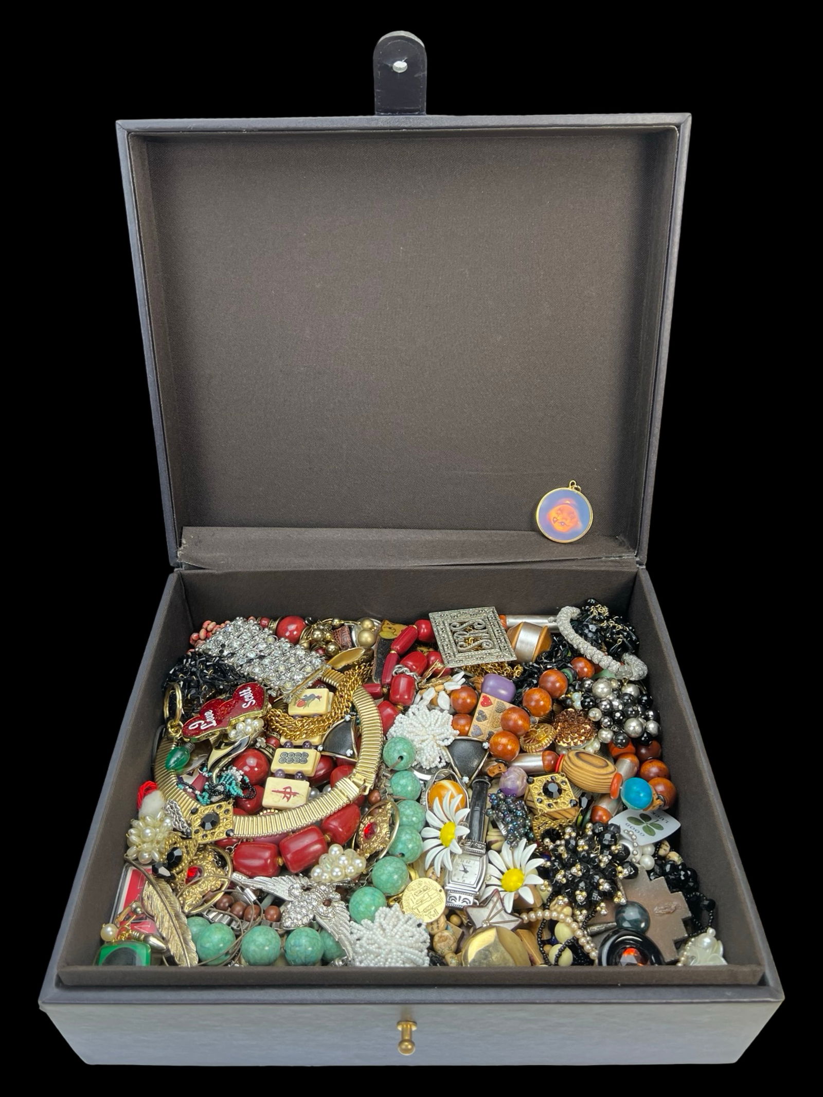 Box Filled with Unsearched Costume & Craft Jewelry (1 of 5)