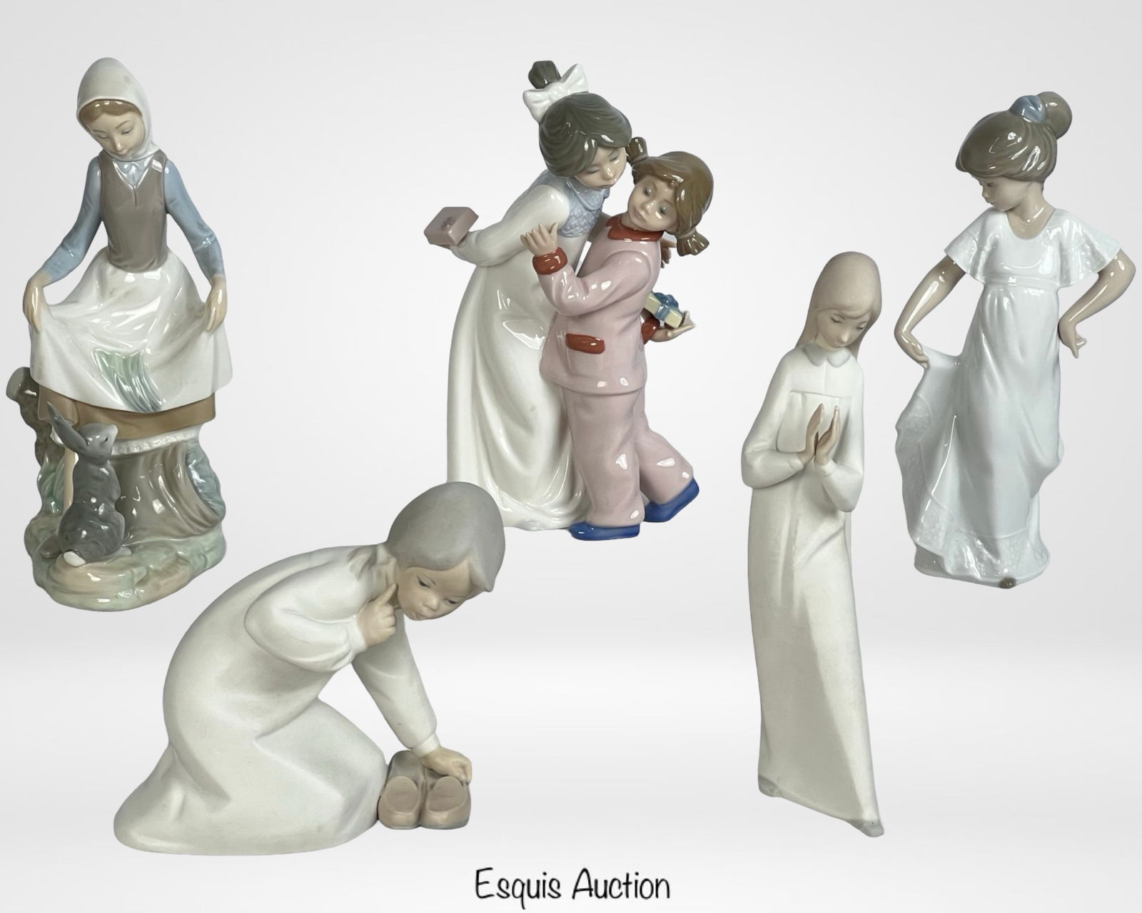 Group of Lladro and Nao Porcelain Figurines (1 of 4)