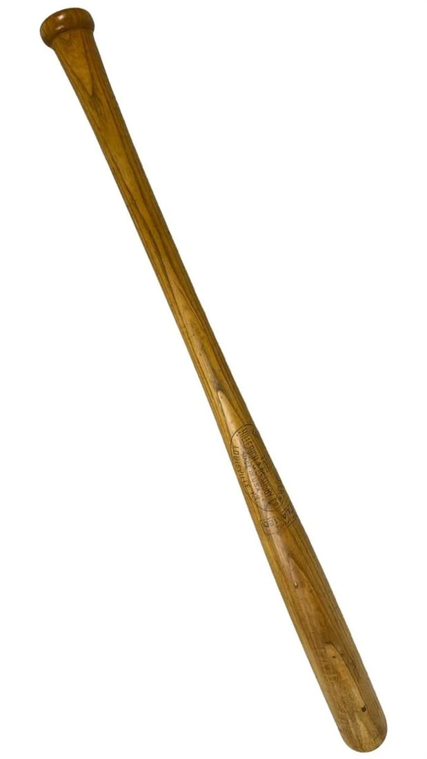 50s H&B Model 125S Jackie Robinson Baseball Bat: A remarkable 1950s Louisville Slugger Hillerich & Bradsby 125S Jackie Robinson game model bat. A must-have for Jackie Robinson admirers and vintage sports memorabilia collectors.