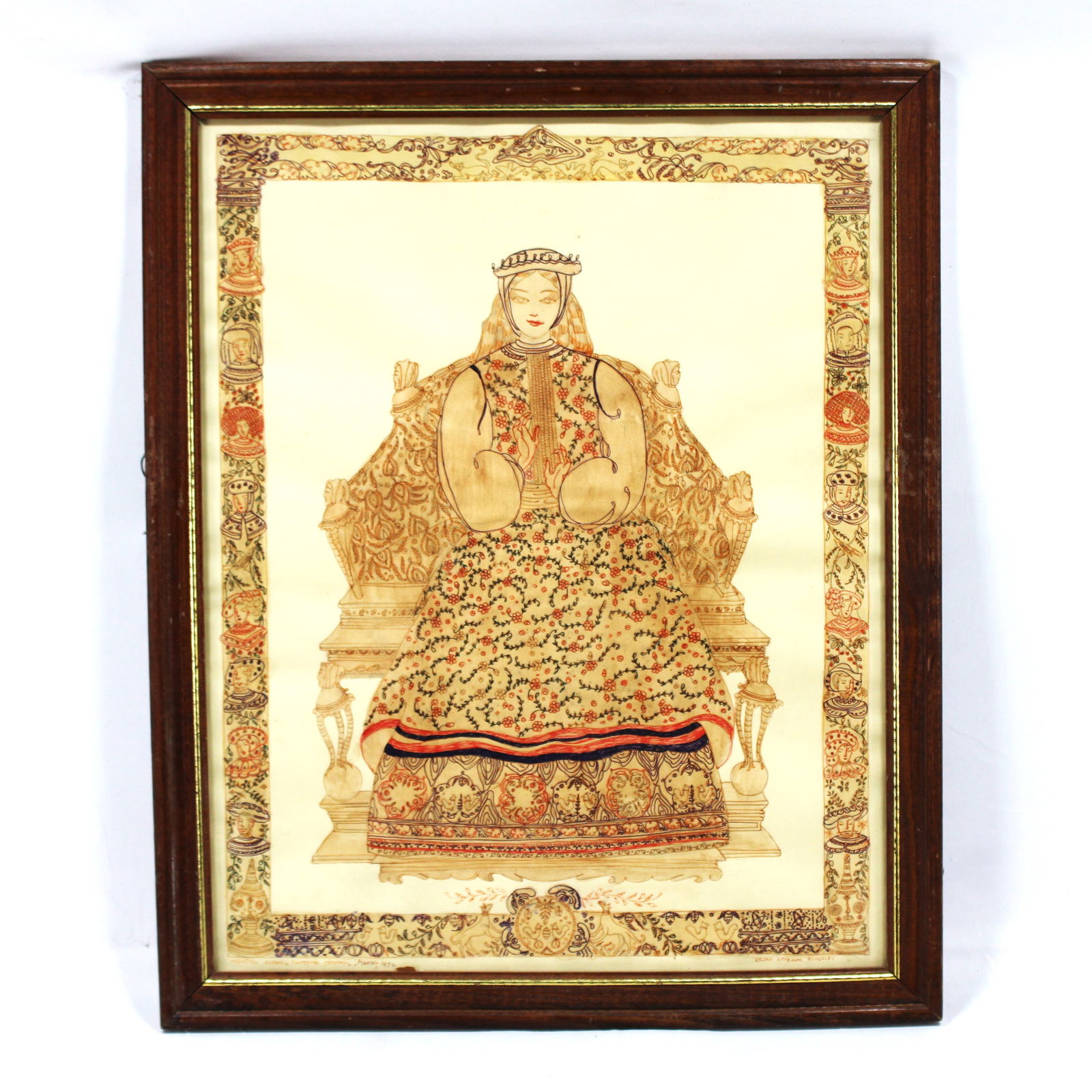 Kelton Kenbrook Kingsley  Framed Art Print Ornate Queen Portrait (1 of 3)