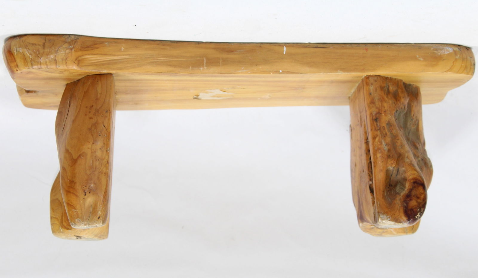 Rustic Handcrafted Wooden Stool or Small Bench (1 of 3)