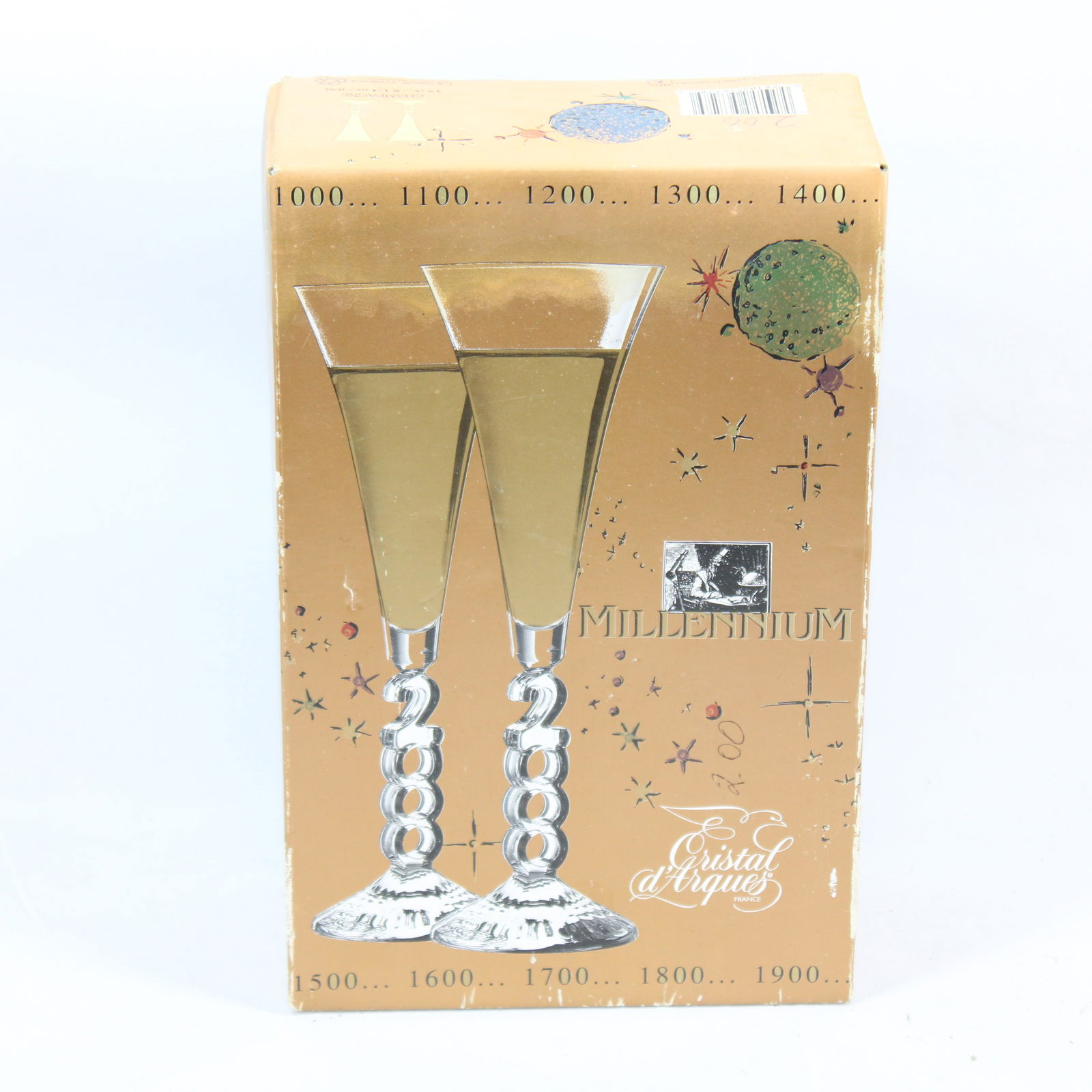 Cristal d'Arques Millennium Champagne Flutes in Original Box (1 of 2)