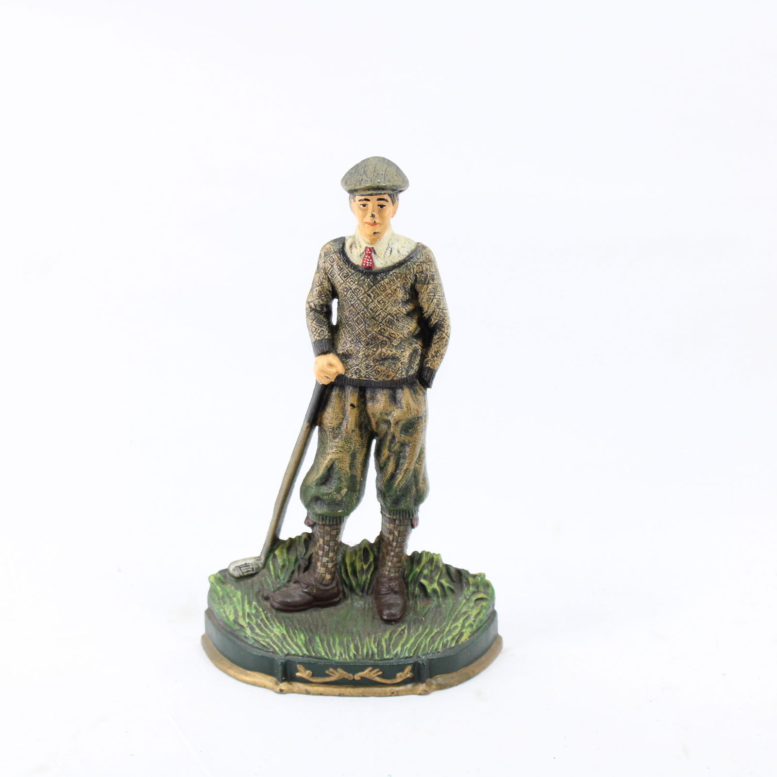 Vintage Golfer Cast iron doorstopper (1 of 2)