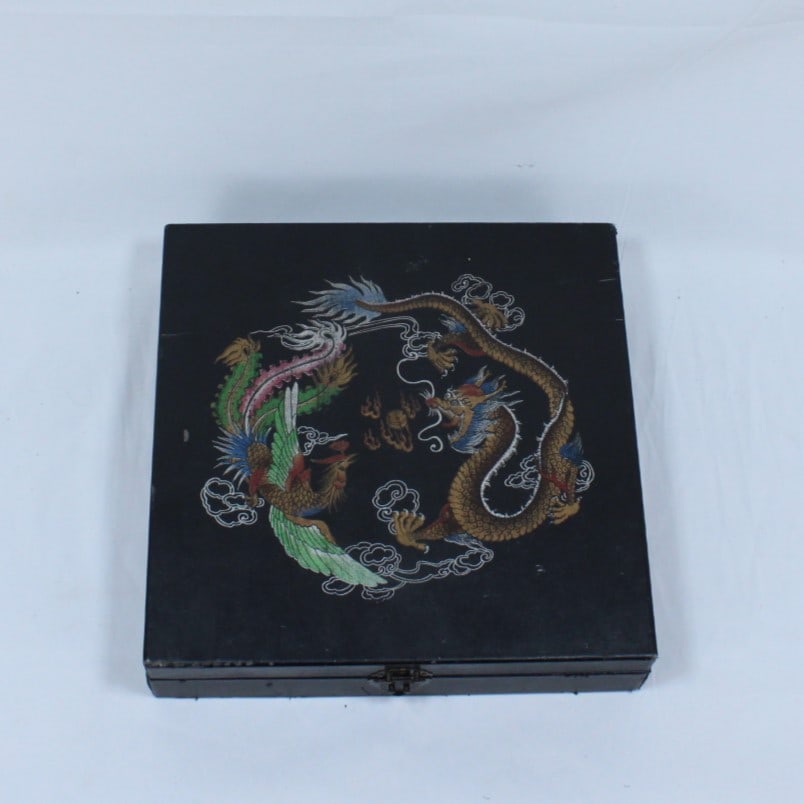 Chinese Warrior Chess Set with Hand-Painted Figurines in Decorative Box (1 of 3)
